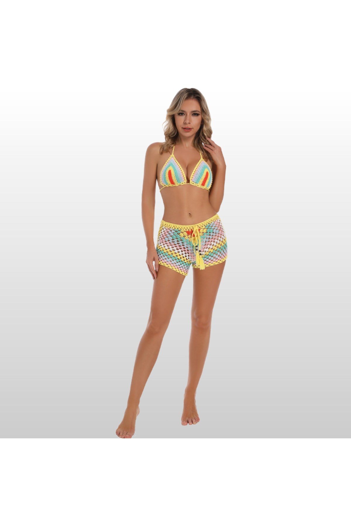 Tığ Örgü Bikini Üstü