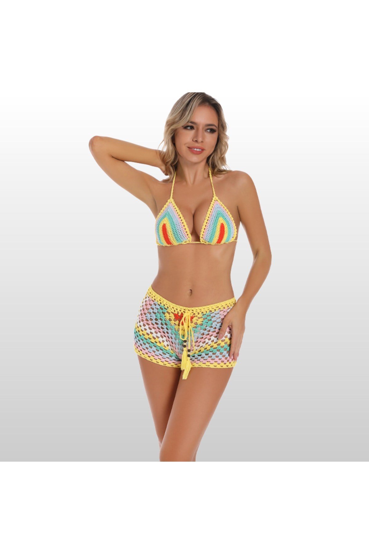 Tığ Örgü Bikini Üstü