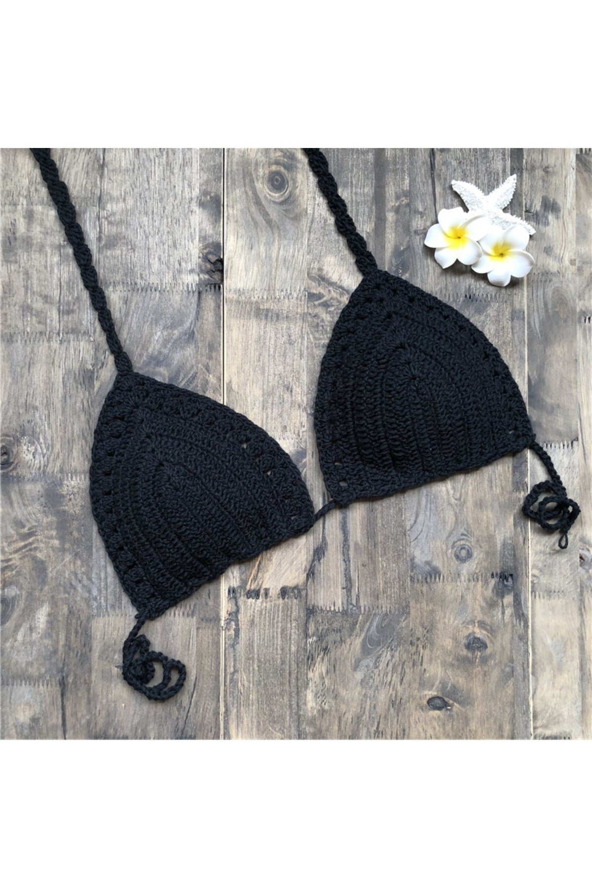 Tığ Örgü Bikini Üstü
