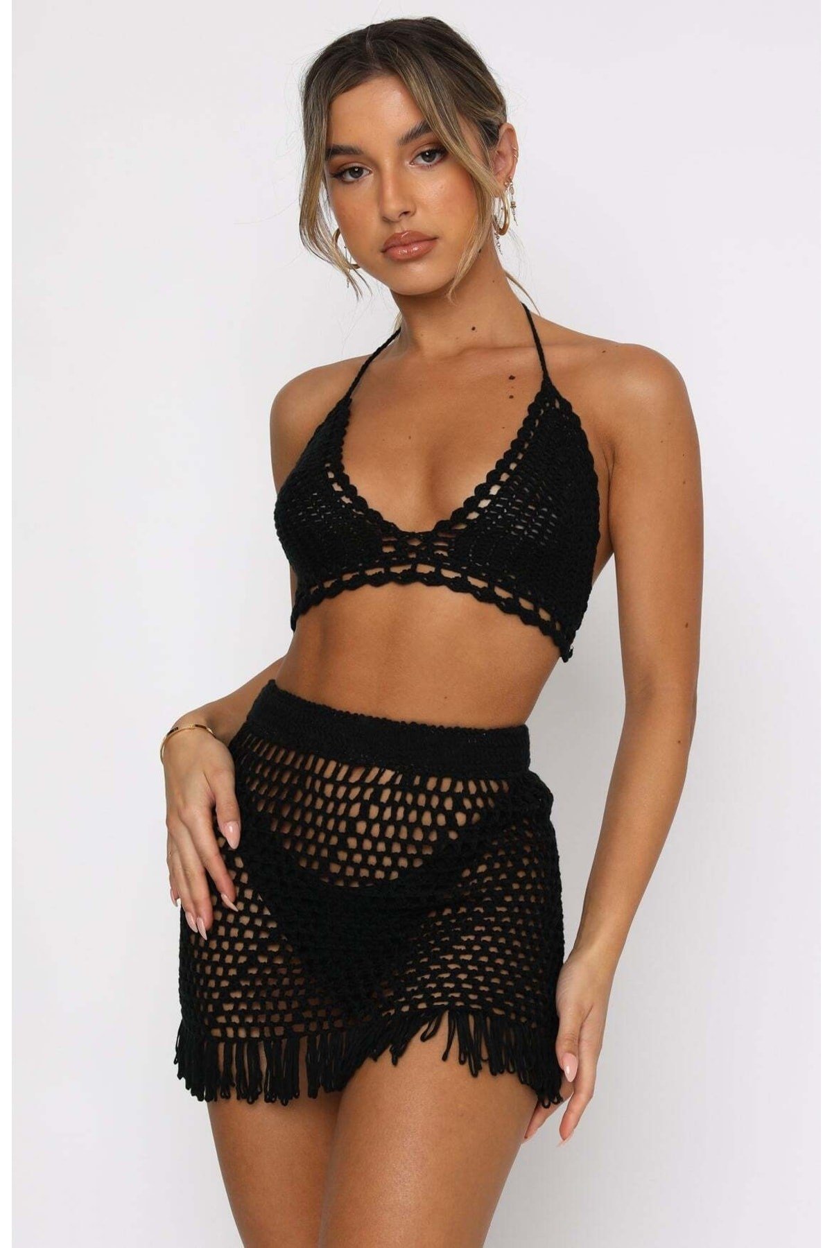Tığ Örgü Büstiyer Bikini Üstü
