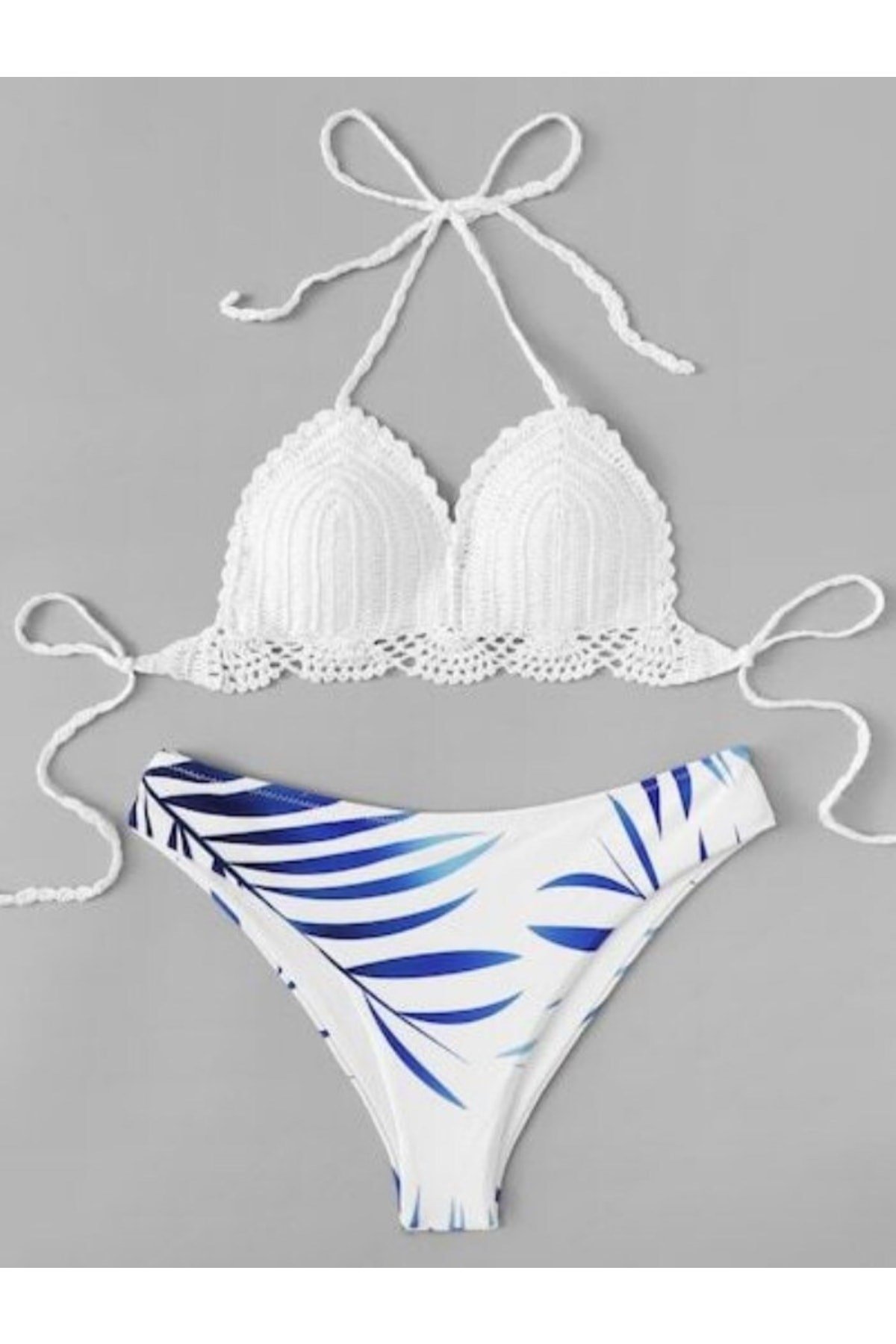 Tığ Örgü Büstiyer Bikini Üstü