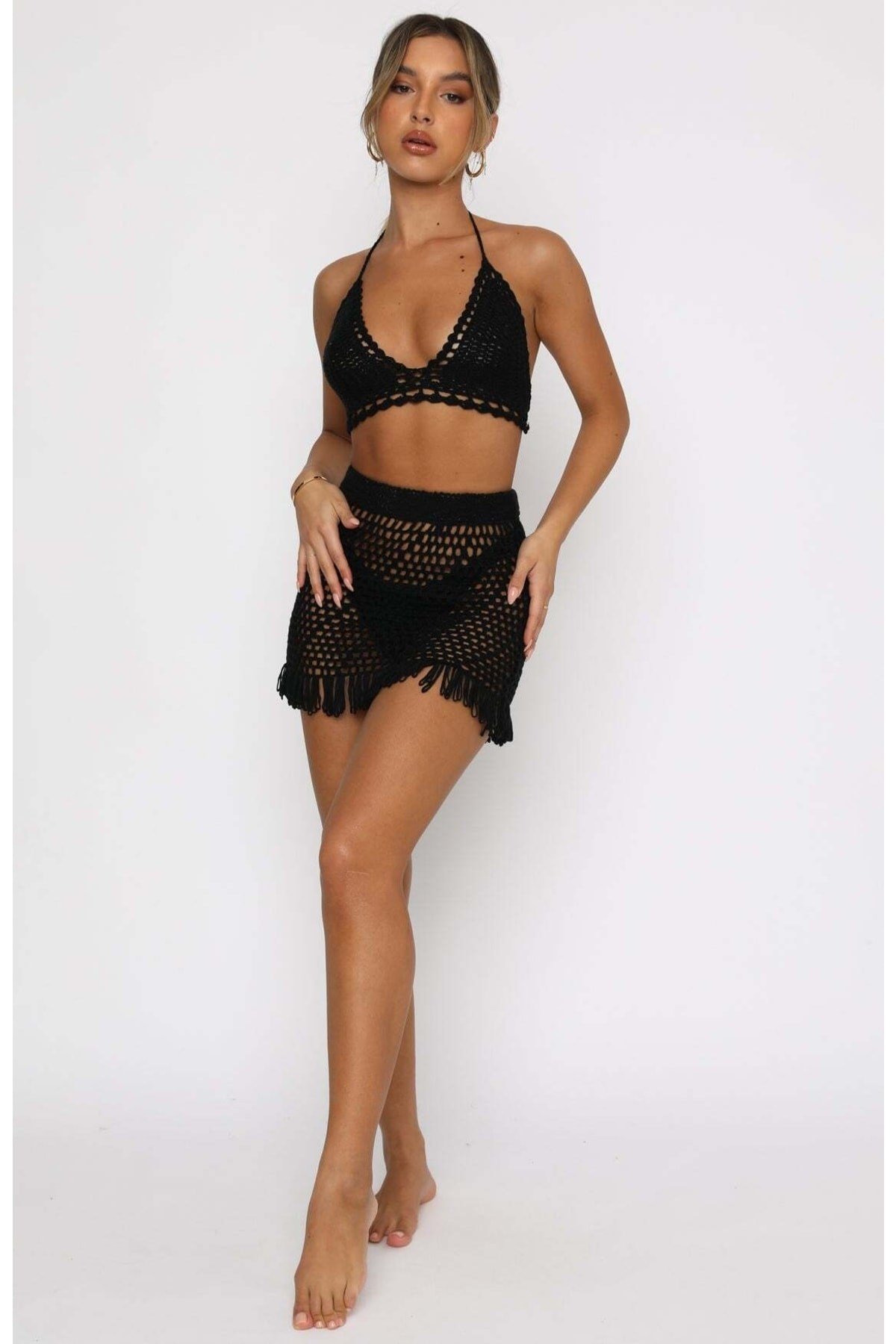 Tığ Örgü Büstiyer Bikini Üstü