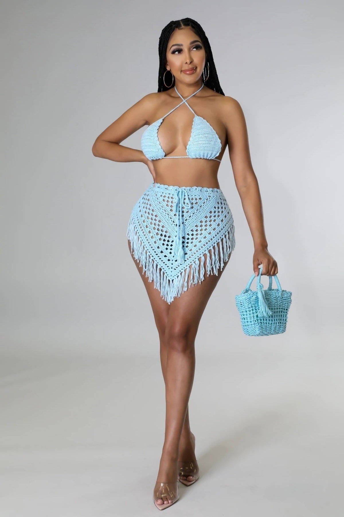 Tığ Örgü Üçgen Bikini Üstü