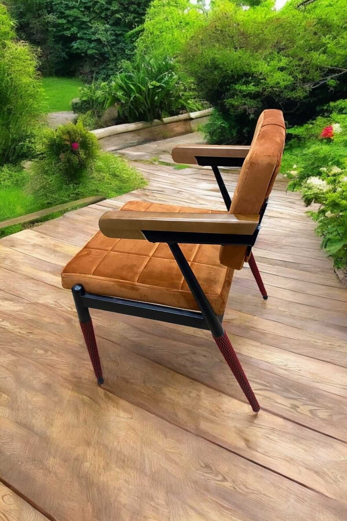 Çok Amaçlı Cafe, Bar, Balkon Ve Mutfak Sandalyesi, Turuncu