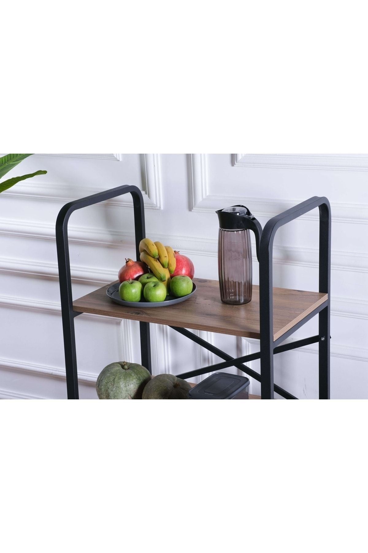 Çok Amaçlı Mutfak Dolabı, Ayakkabılık Ve Balkon Organizer, Çam Renk
