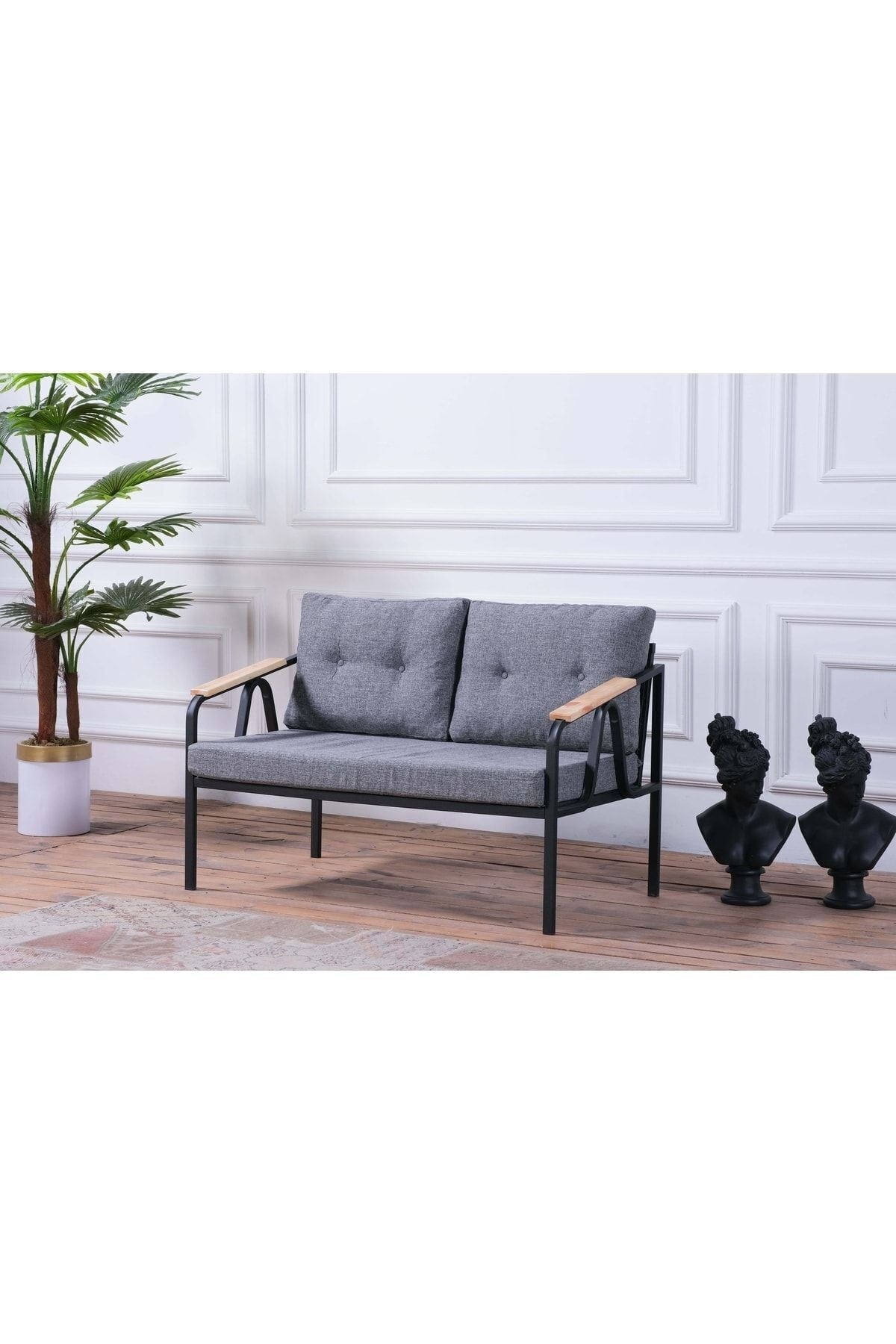Pi Angel Tekli Bahçe Mobilyası,balkon Mobilyası 2'li 60x120cm