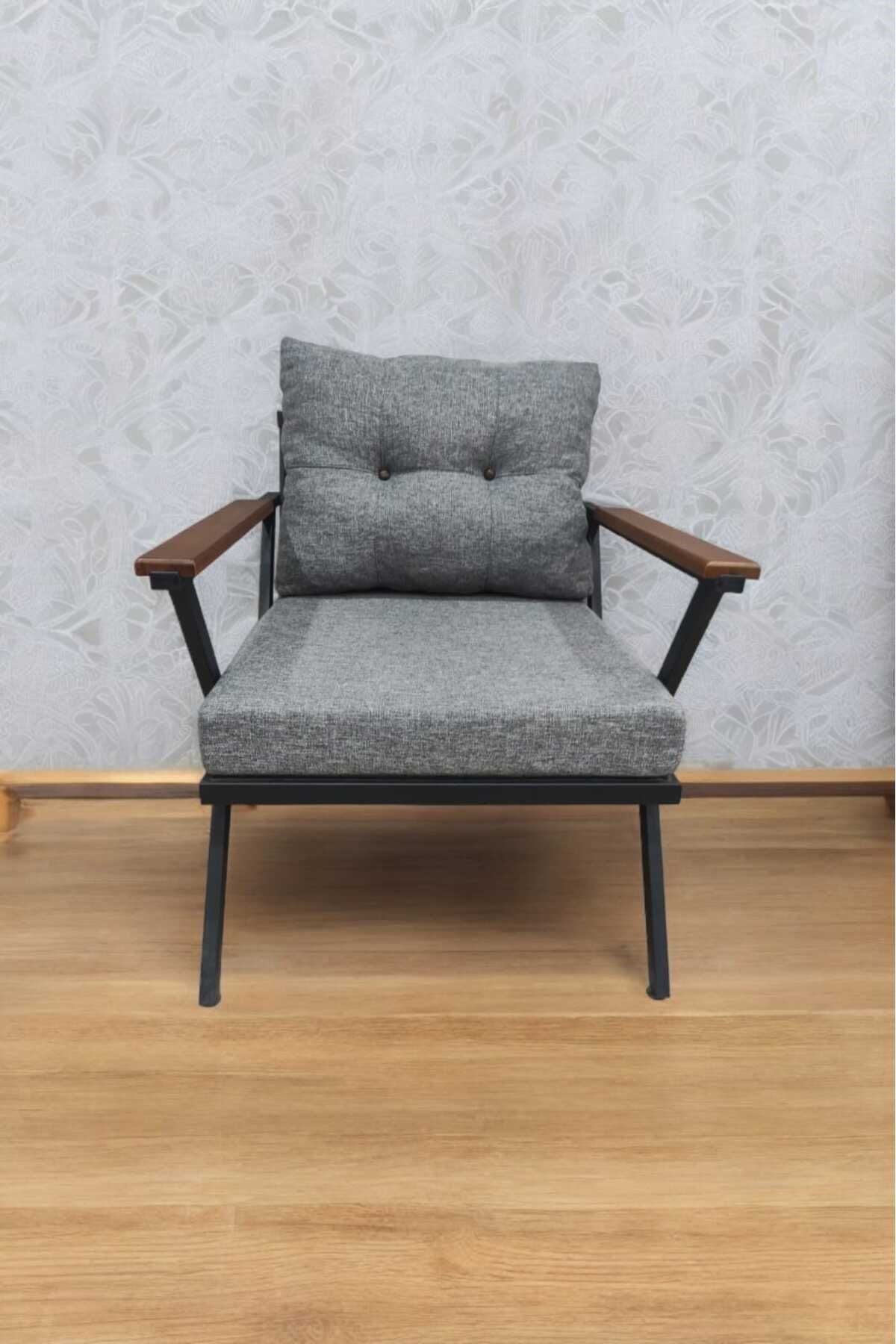 Pi Locca Demonte Metal Tekli Bahçe Mobilyası, Gri, 60x60 Cm