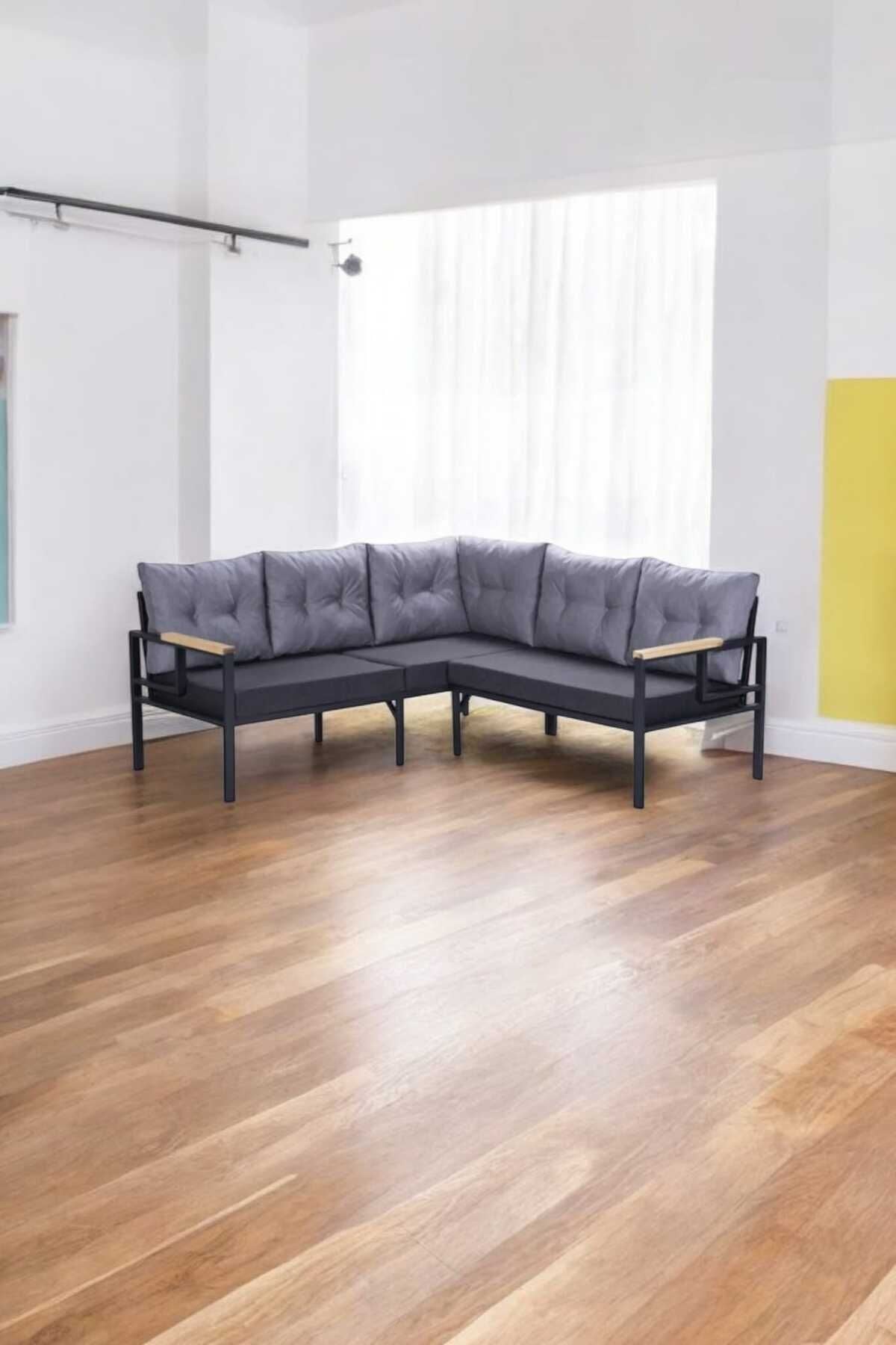 Pimango Pi Elize Demonte Metal Mutfak,balkon Ve Bahçe Takımı,köşe Takımı 180x180