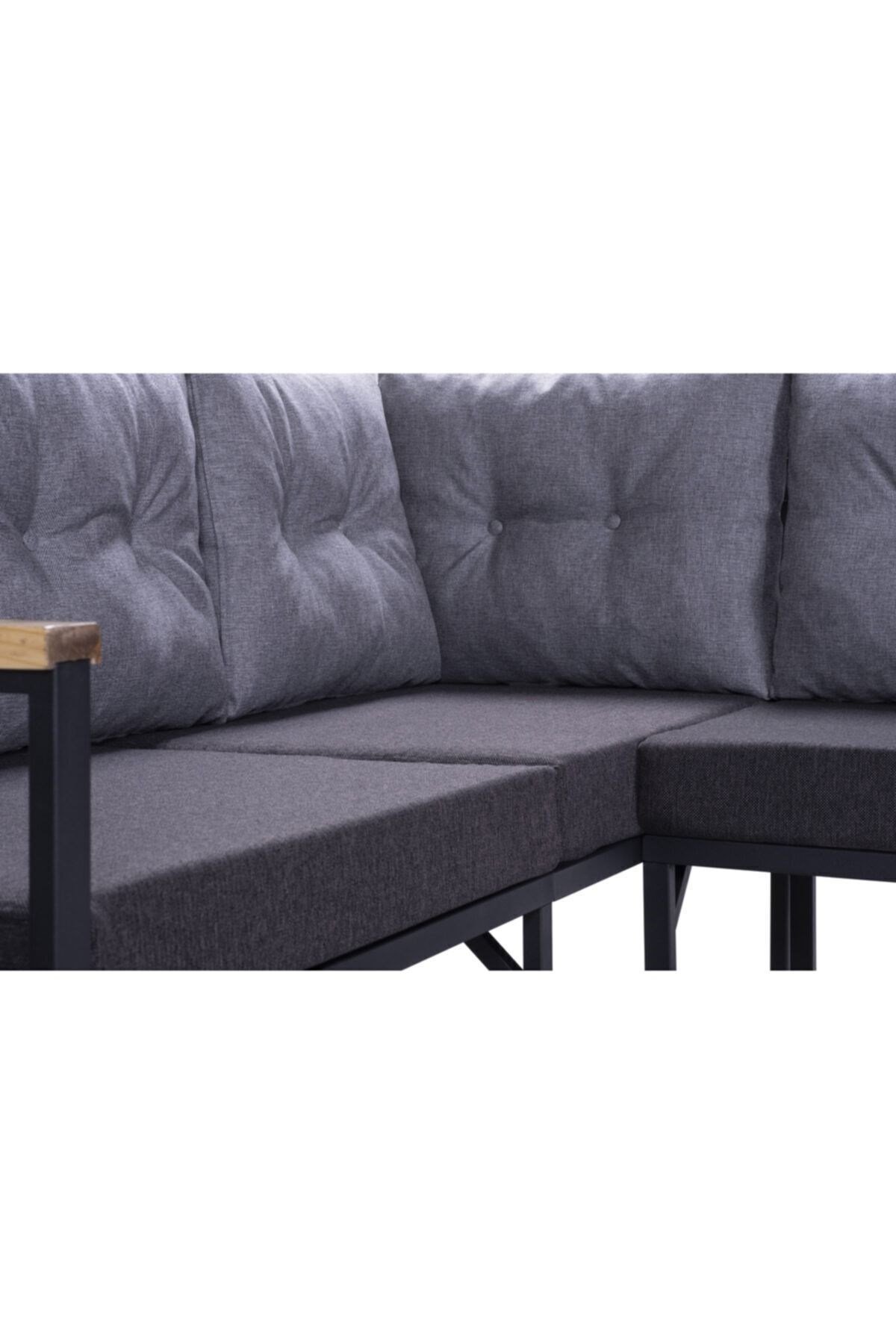 Pimango Pi Elize Demonte Metal Mutfak,balkon Ve Bahçe Takımı,köşe Takımı 180x180
