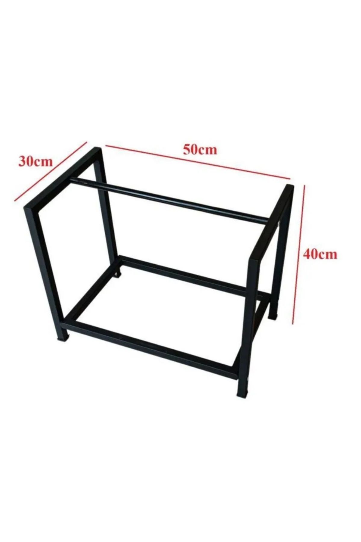 Short Lignum Dekoratif Metal Odunluk Şömine Odun Sehpası 40CM