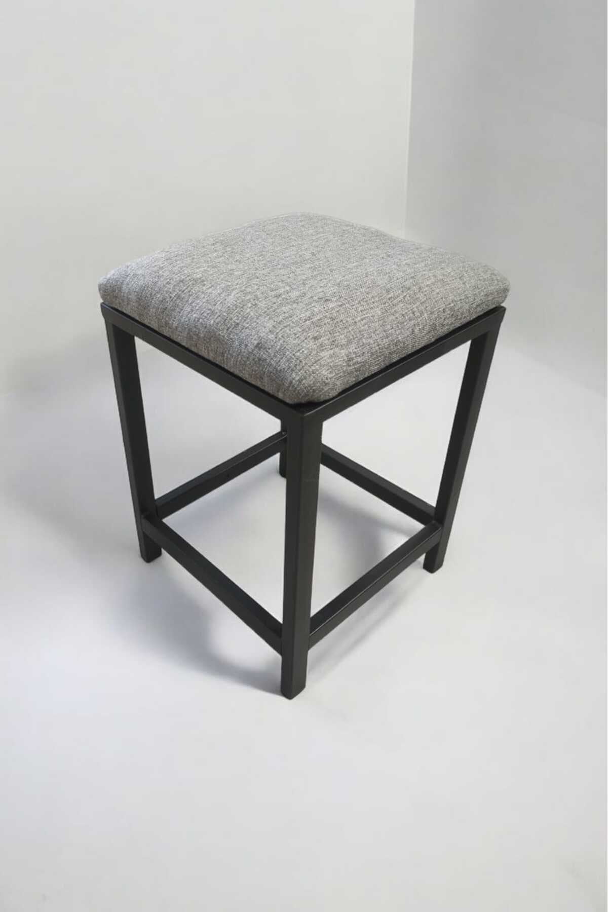 Tekli Puf Gri 35x35 cm