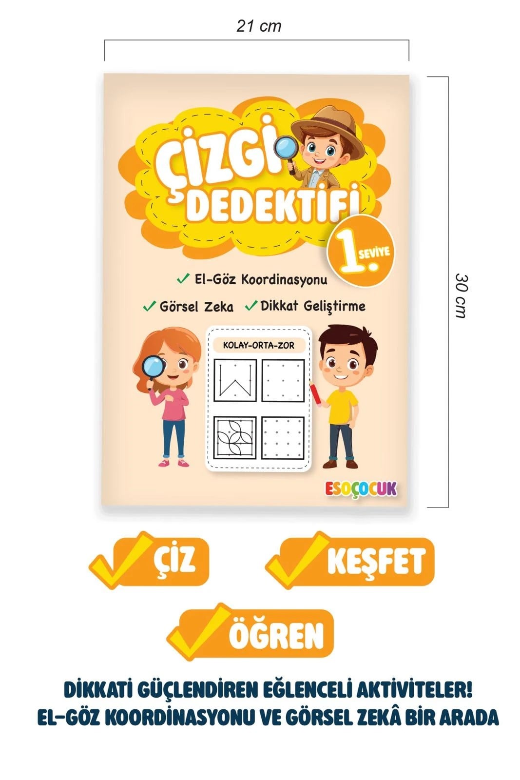 Çizgi Dedektifi Seti 2 Kitap | Çizgi Çalışmaları + Kodlama + Simetri | Dikkat Geliştirici • Görsel Algı  | 3–7 Yaş