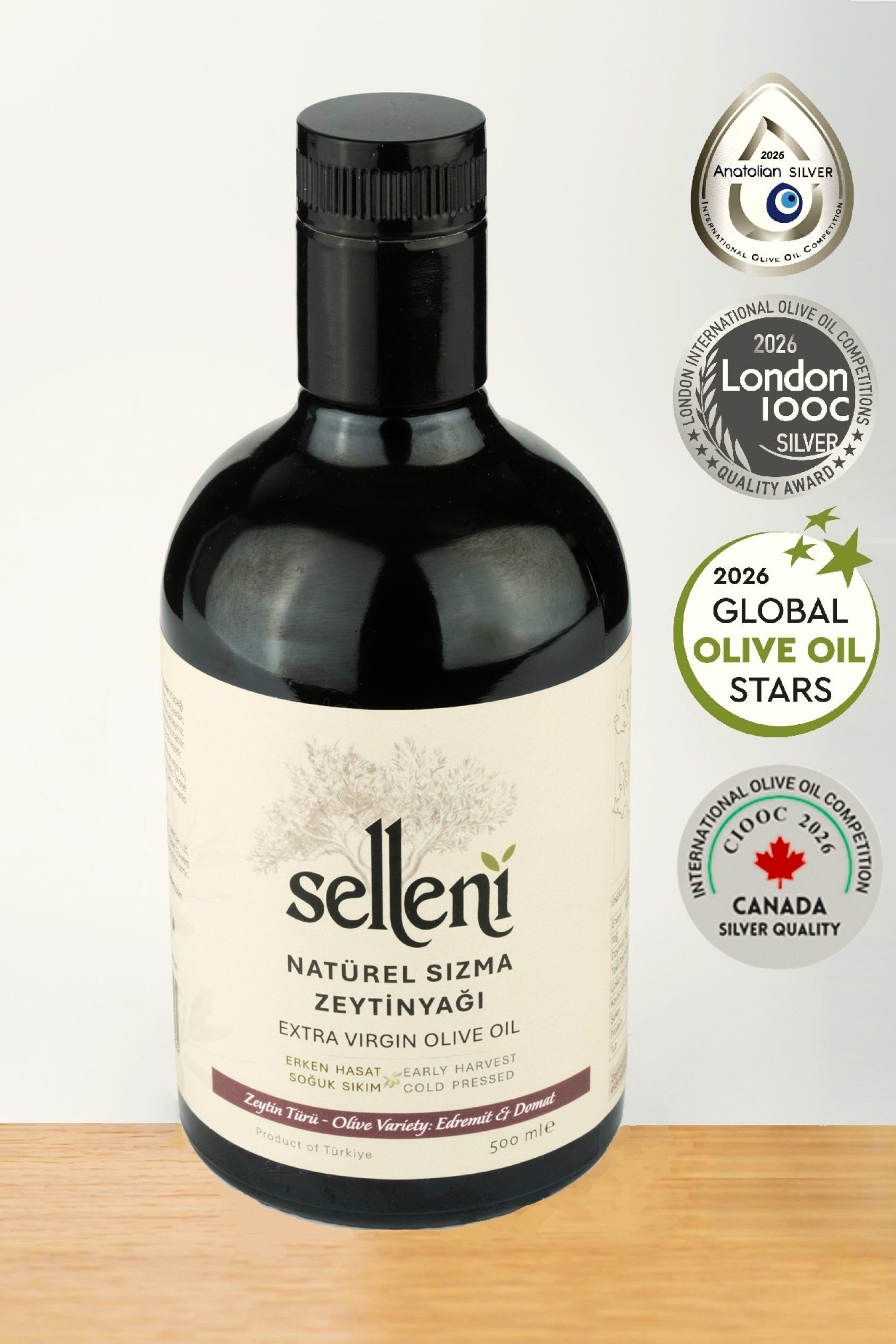 Selleni Erken Hasat Soğuk Sıkım Edremit & Domat Blend 500 ml