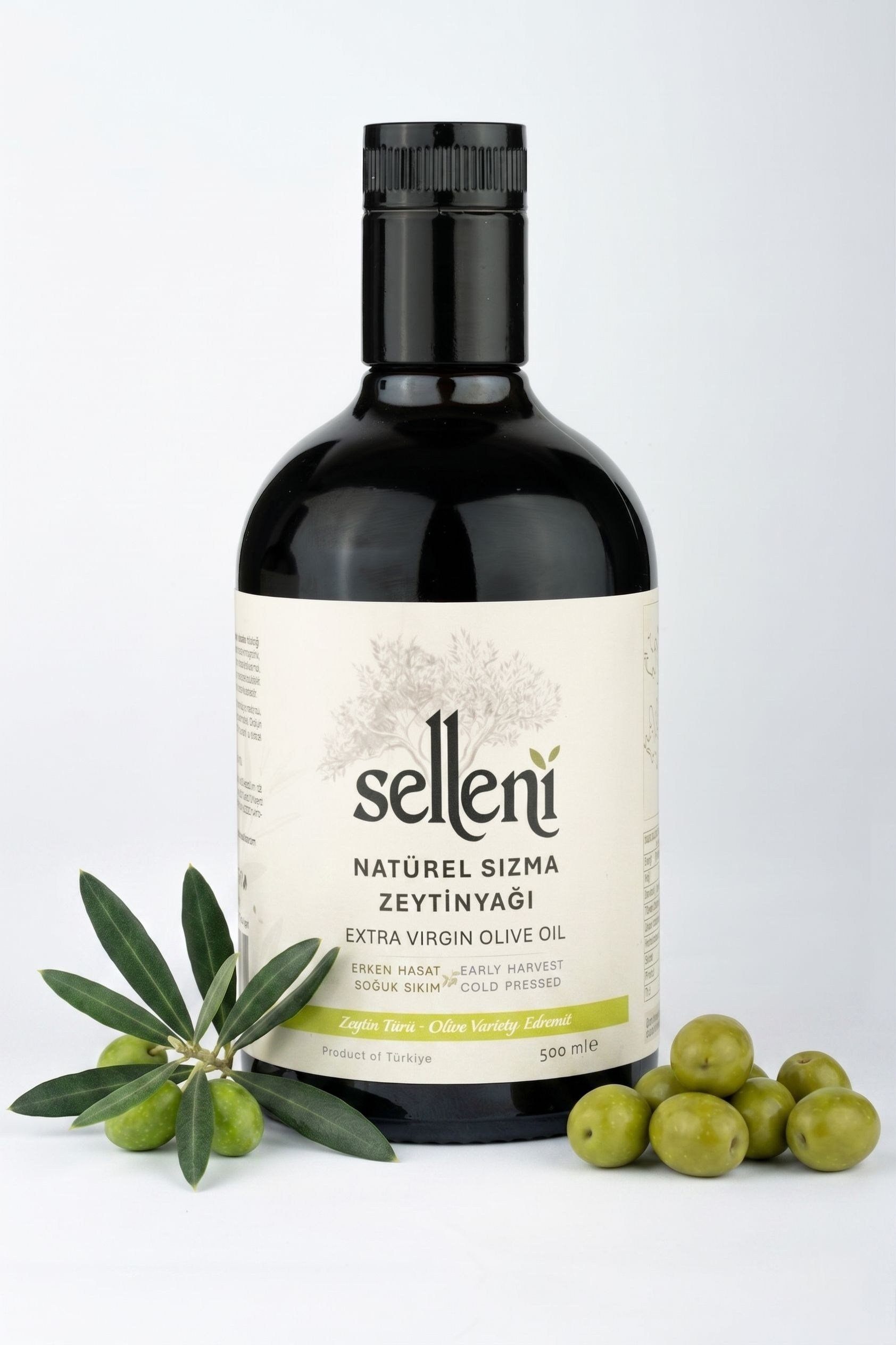 Selleni Erken Hasat Soğuk Sıkım Edremit 500 ml