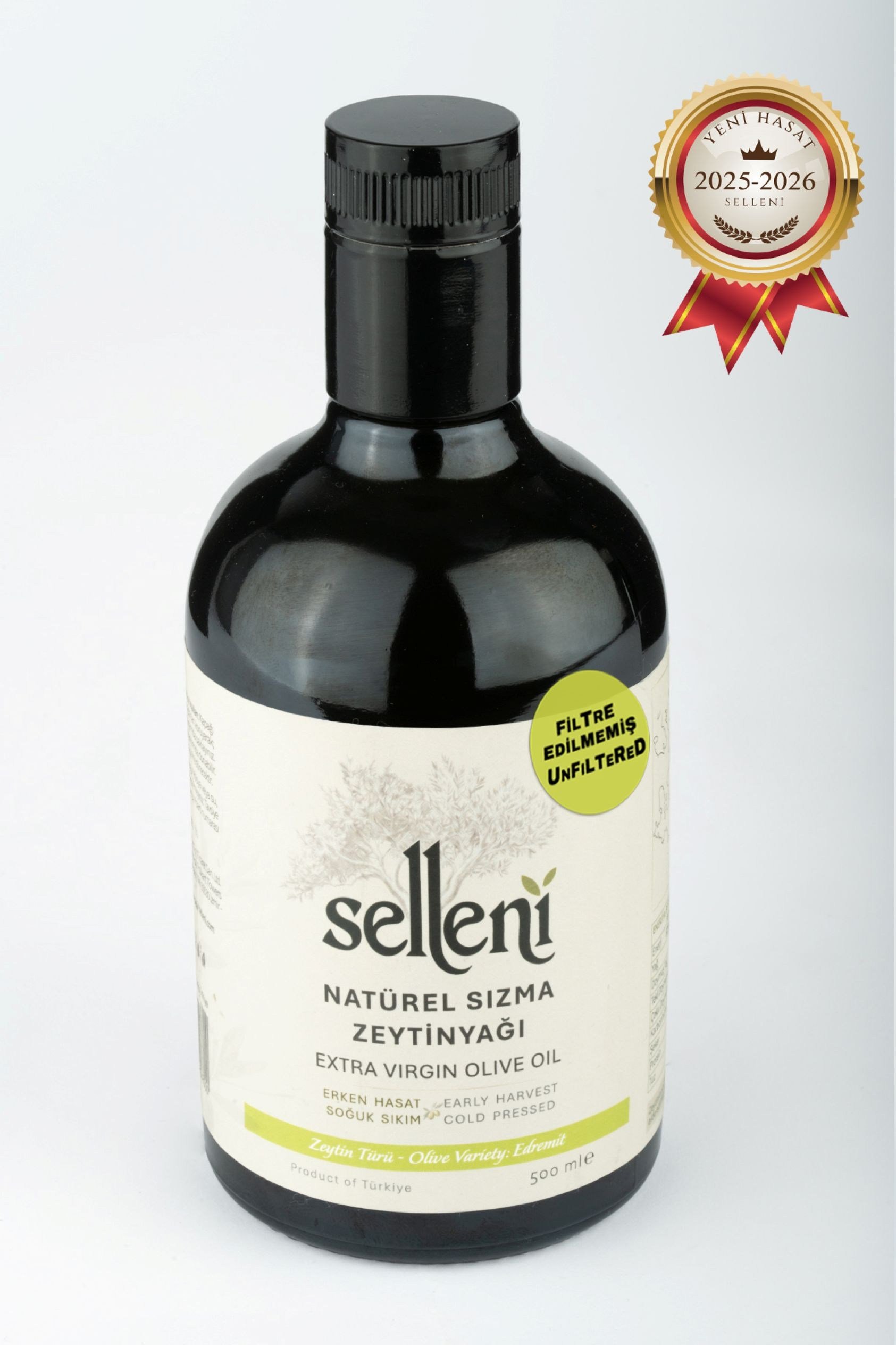 Selleni Erken Hasat Soğuk Sıkım Edremit 500 ml