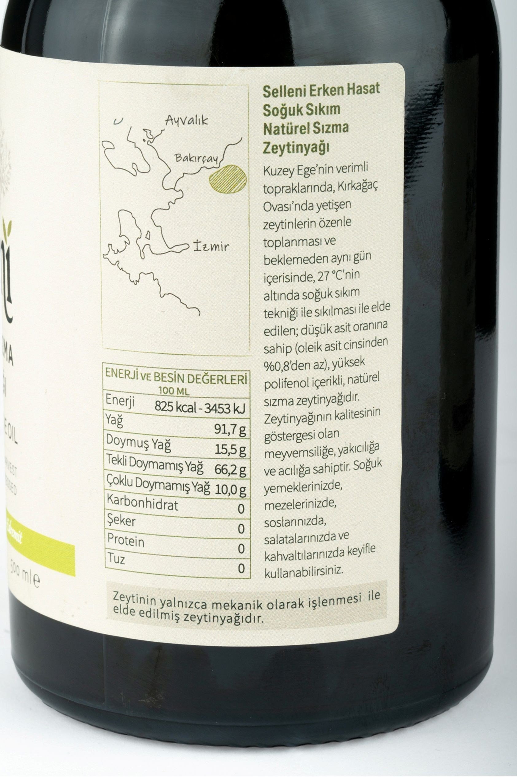 Selleni Erken Hasat Soğuk Sıkım Edremit 250 ml