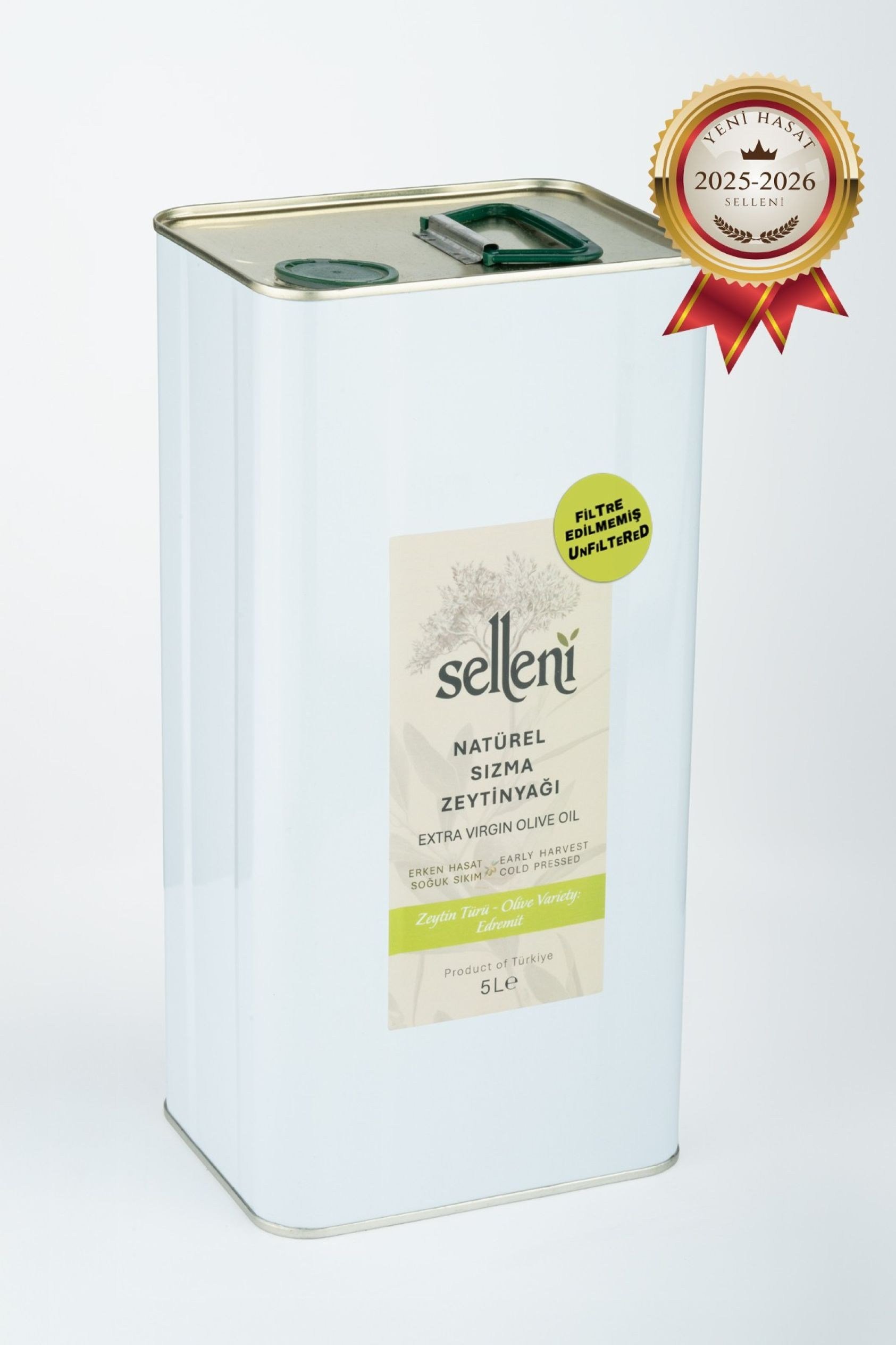 Selleni Erken Hasat Soğuk Sıkım Edremit 5 L