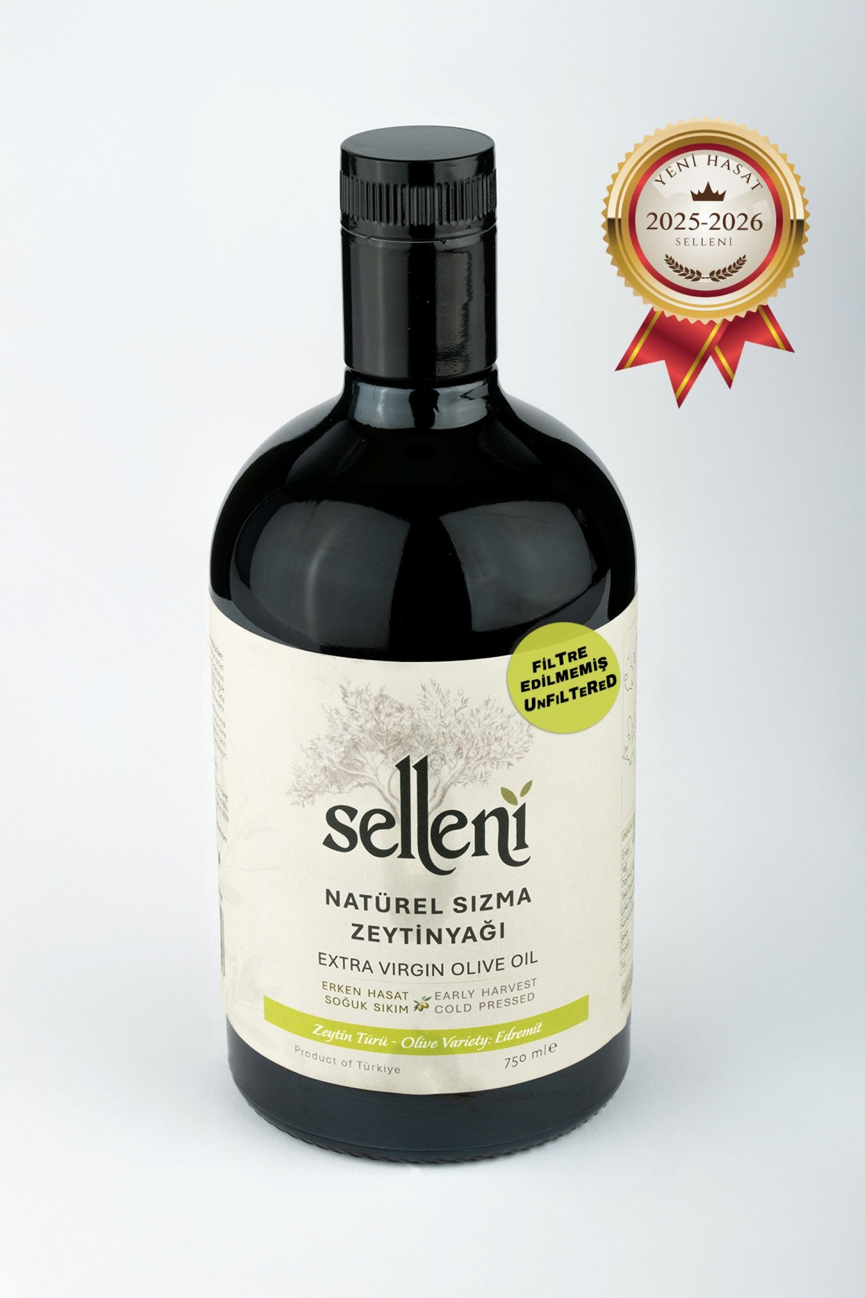 Selleni Erken Hasat Soğuk Sıkım Edremit 750 ml