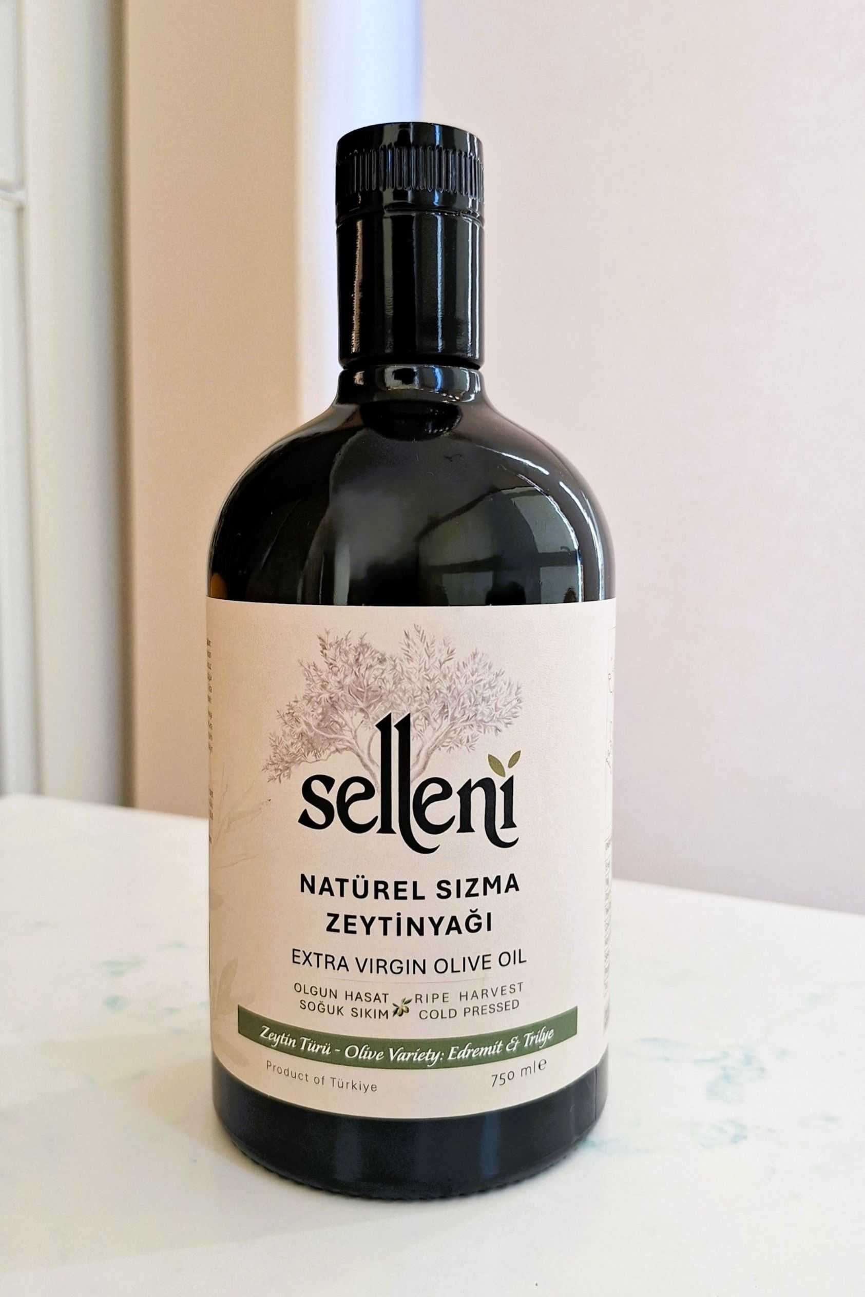 Selleni Olgun Hasat Natürel Sızma Zeytinyağı, Edremit & Trilye Filtresiz 750 ml