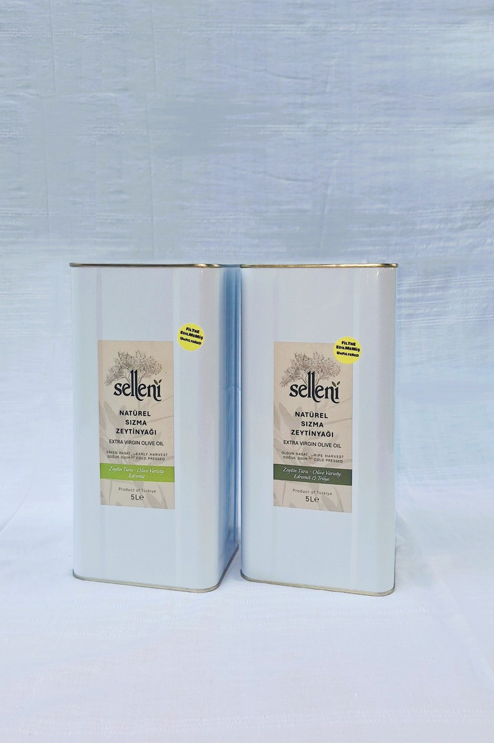 Selleni Soğuk Sıkım Zeytinyağı / İkili Set (5+5 L)