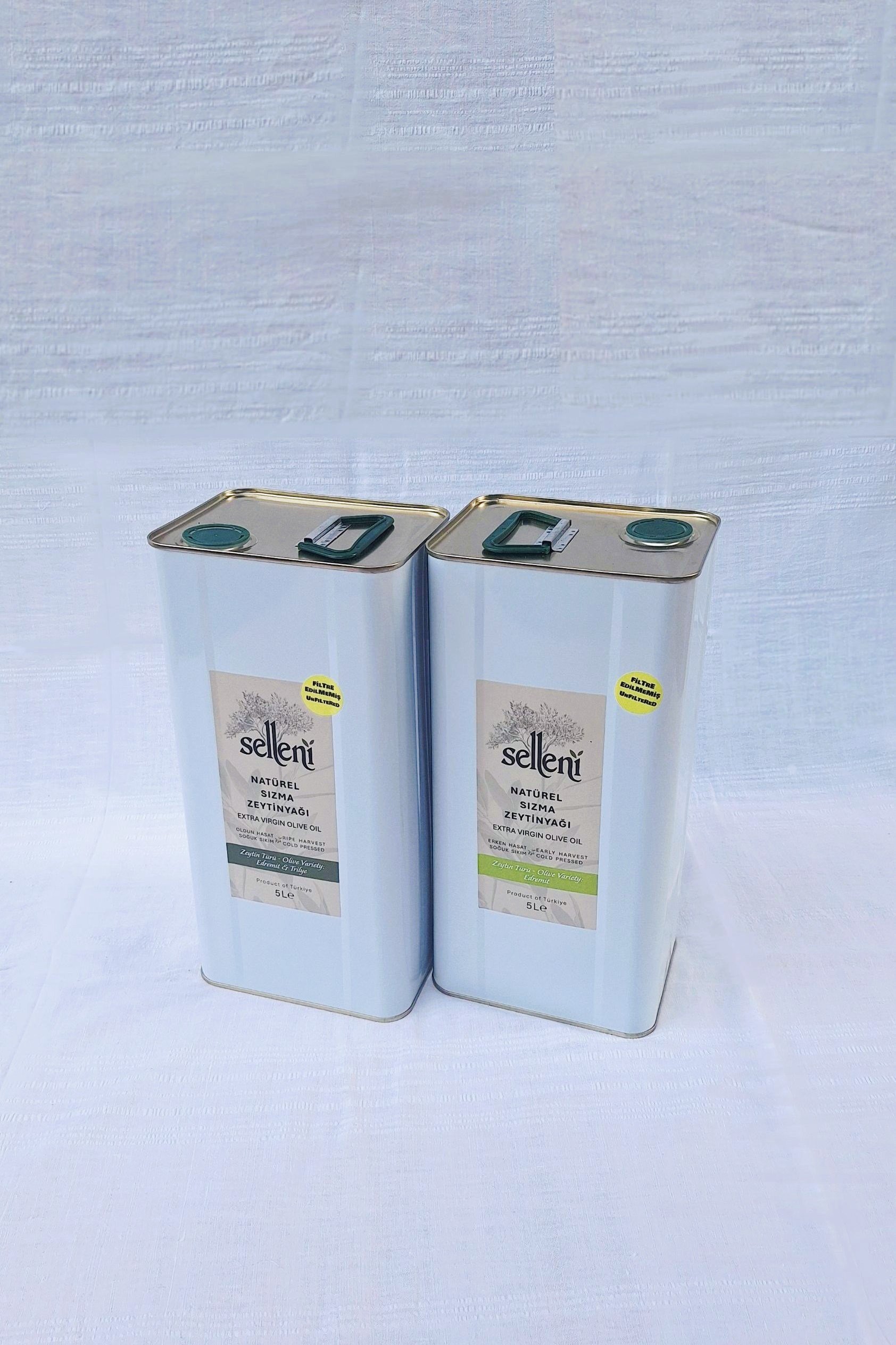 Selleni Soğuk Sıkım Zeytinyağı / İkili Set (5+5 L)