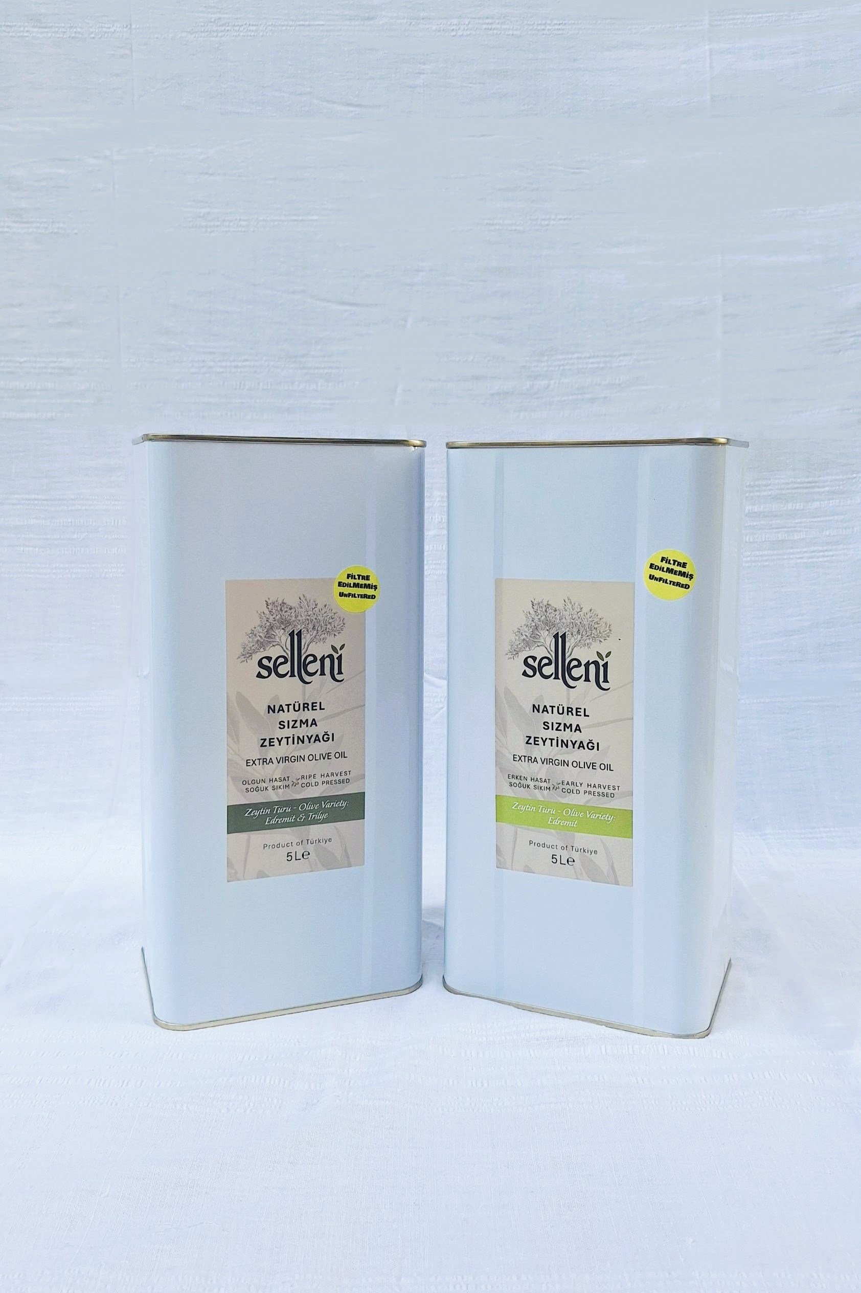 Selleni Soğuk Sıkım Zeytinyağı / İkili Set (5+5 L)