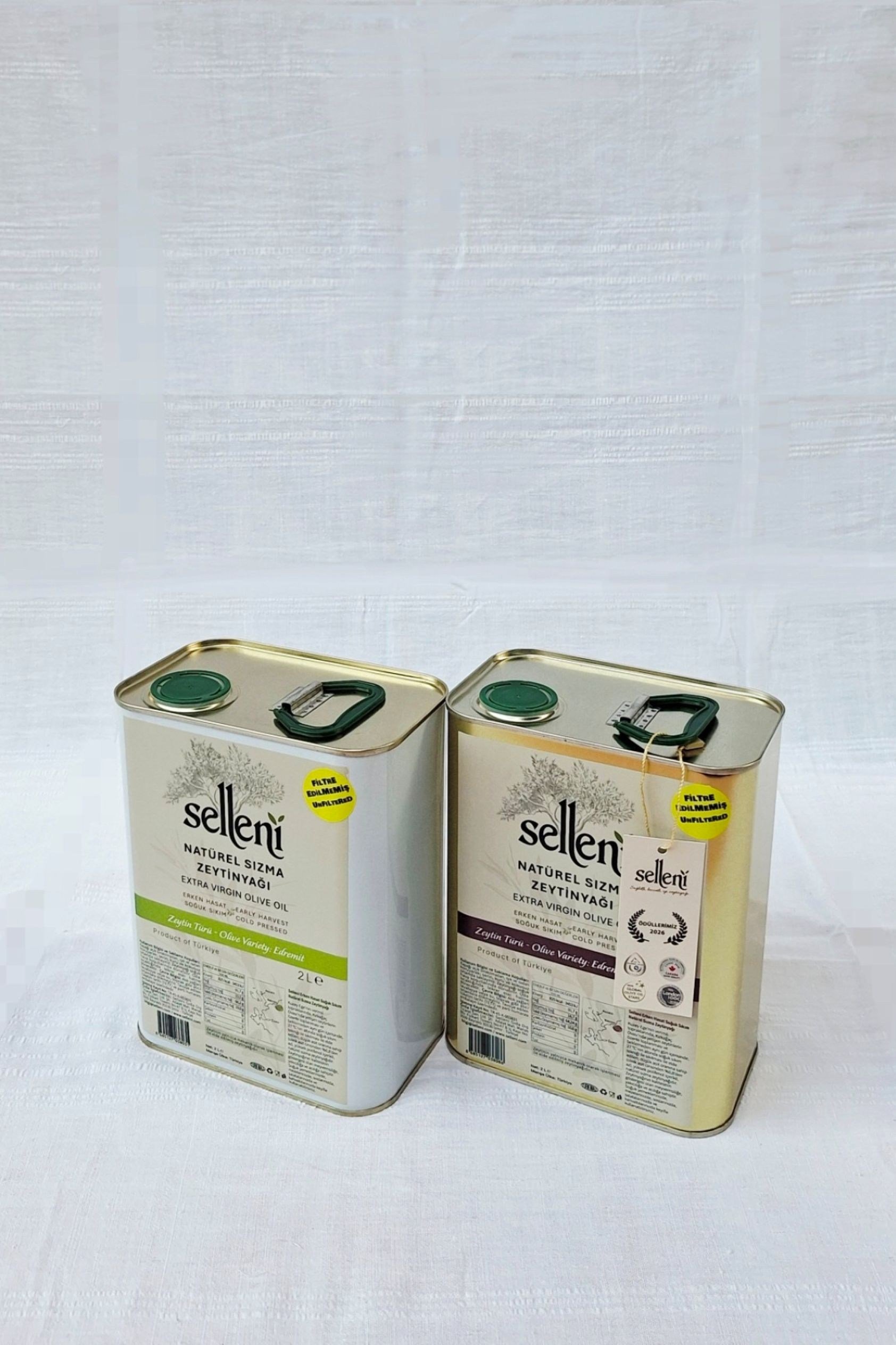 Selleni Soğuk Sıkım Zeytinyağı / İkili Set (2+2 L)