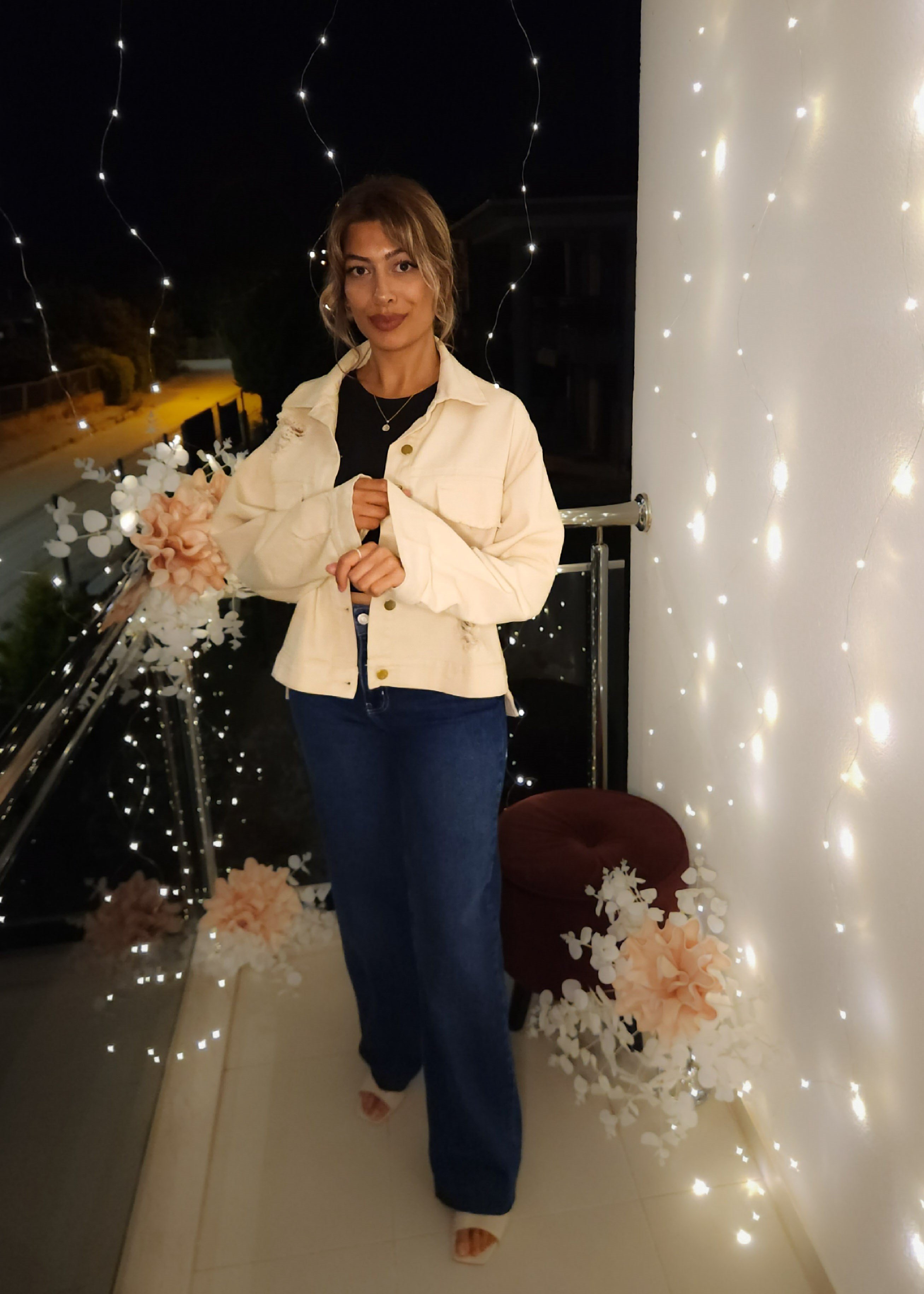 Gabardin Ceket - Yırtıklı