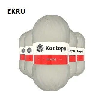 Uzun Ömürlü ve Yumuşak Dokulu Kristal Çift Katlı Lif İpi (5 Adet)
