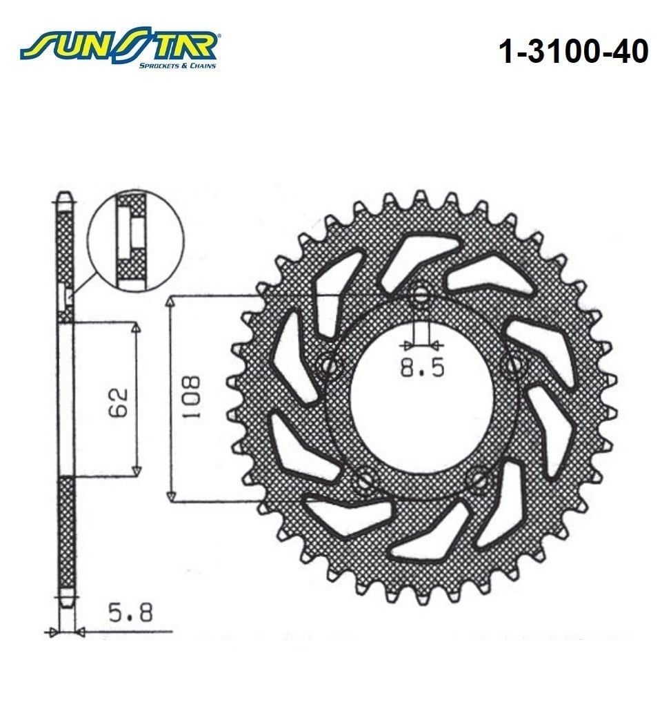 SUNSTAR ARKA DİŞLİ