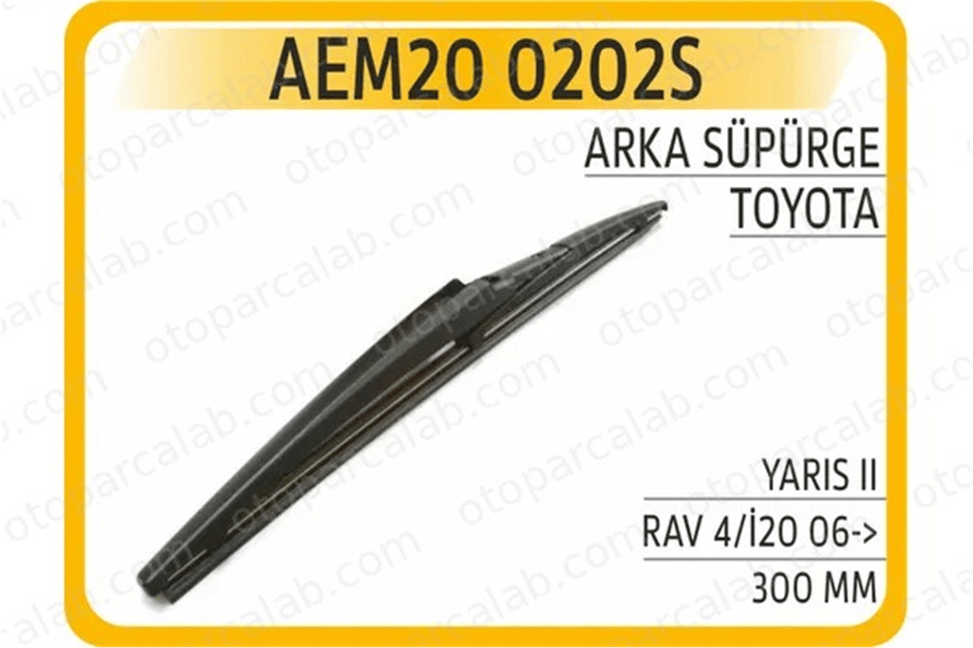 AEM 20 0202S Silecek Süpürgesi Arka 305 mm - 12 inç TOYOTA AVENSIS Station wagon LAND ROVER DISCOVERY SPORT 988151J000 988151J001