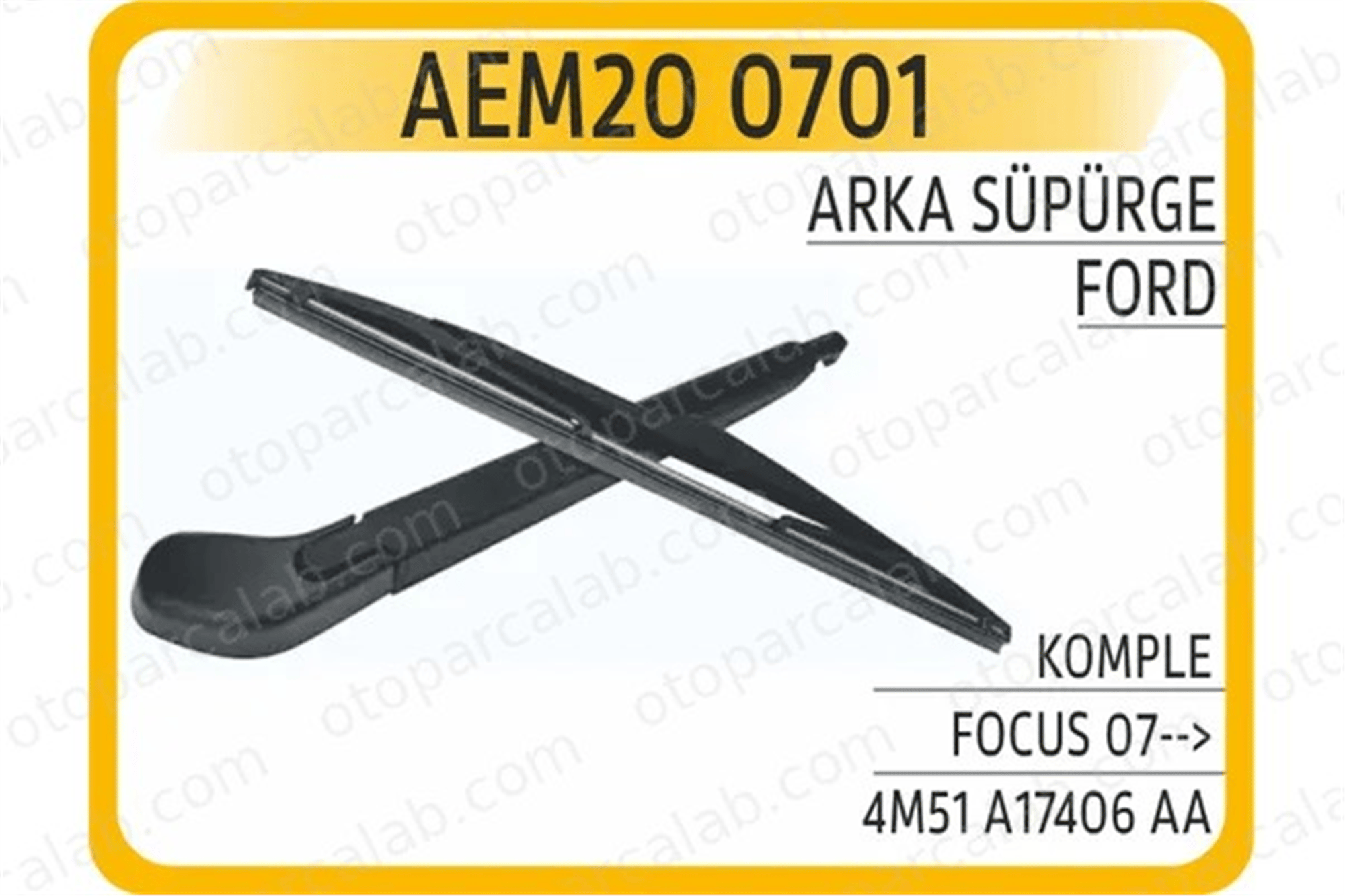 AEM 20 0701 Silecek Süpürgesi Arka 350 mm - 14 inç FORD FOCUS II FOCUS II Sedan 4M51A17406AA 1434059