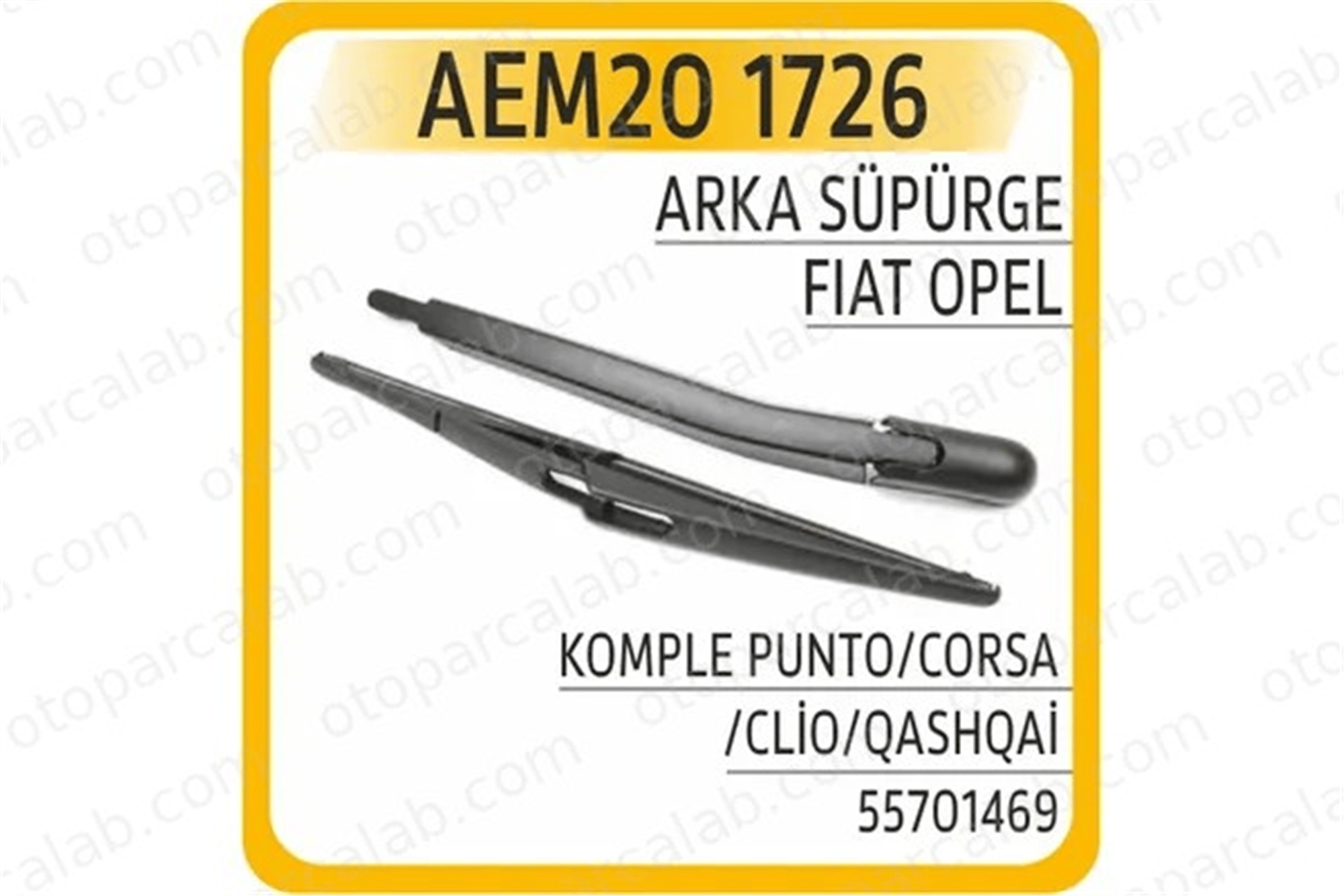AEM 20 1726 Silecek Süpürgesi Arka 300 mm - 12 inç MERCEDES-BENZ E-SERISI T-Model OPEL INSIGNIA A Sports Tourer 55701469 71751022