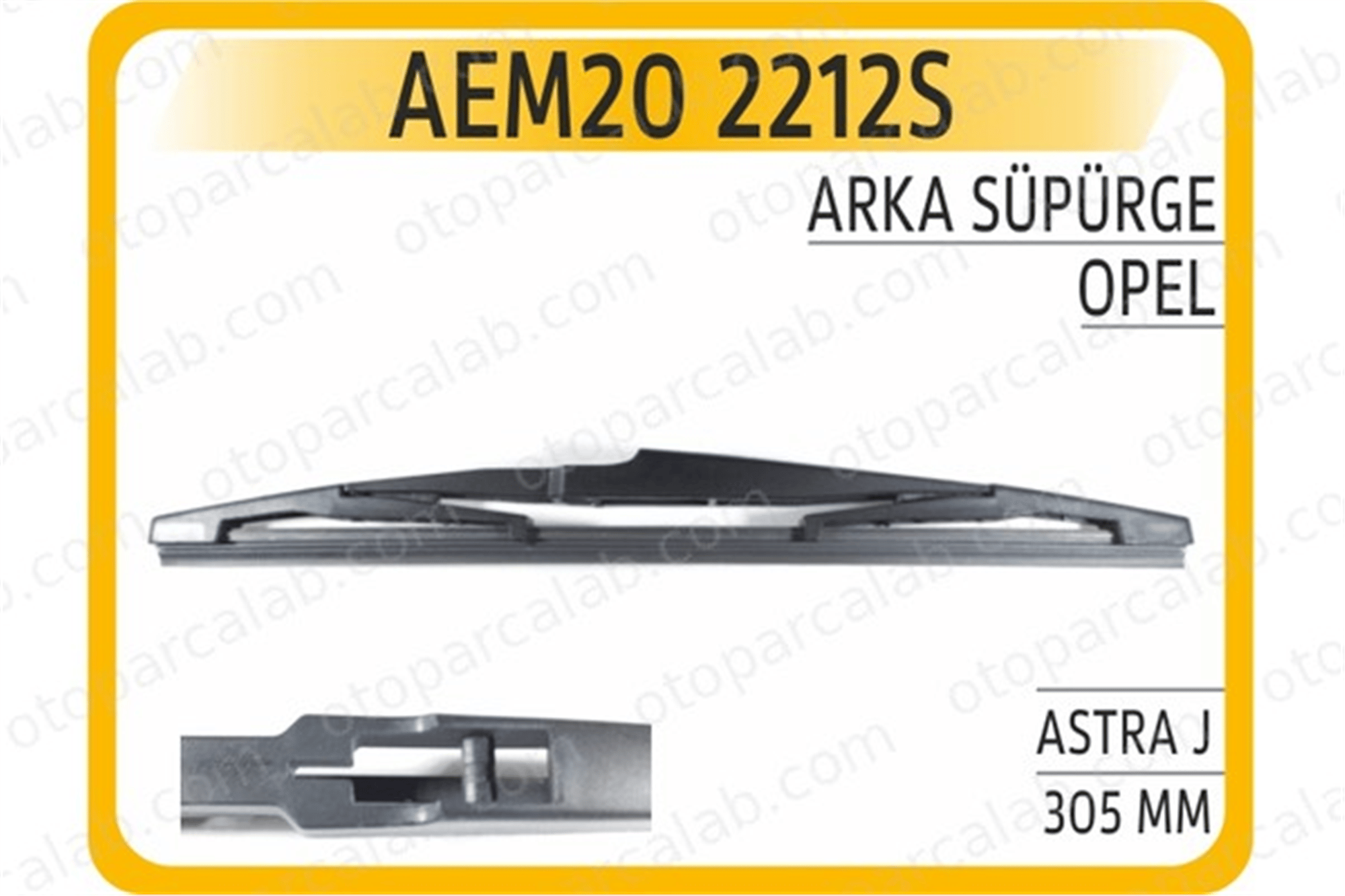 AEM 20 2212S Silecek Süpürgesi Arka 305 mm - 12 inç OPEL ASTRA J ASTRA J Sports Tourer 1272006 1273094