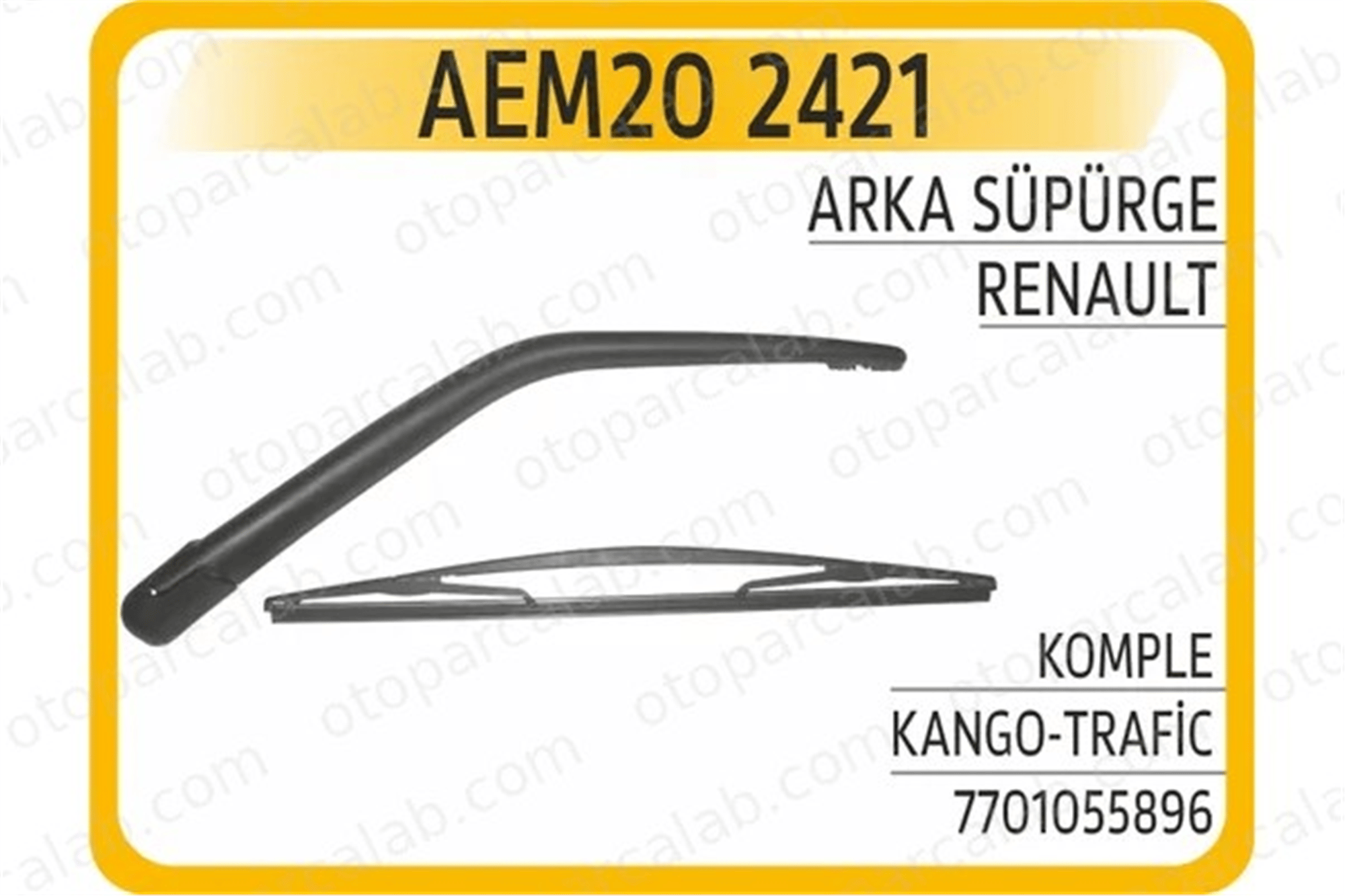AEM 20 2421 Silecek Süpürgesi Arka MERCEDES-BENZ G-SERISI FIAT PANDA 7701055896 7701055896kit