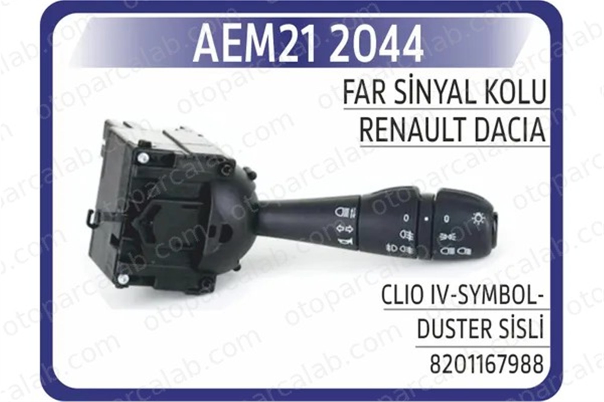AEM 21 2044 Far Sinyal Kolu DACIA LODGY LOGAN MCV II 8201167988 255400337R
