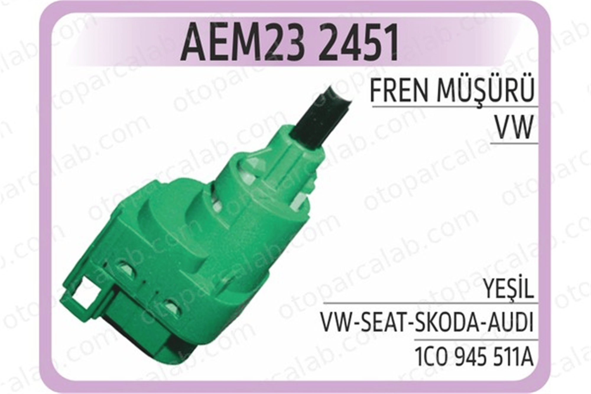 AEM 2451 Fren Müşürü VW BORA I GOLF IV 1C0945511A 1C0945511ANAR