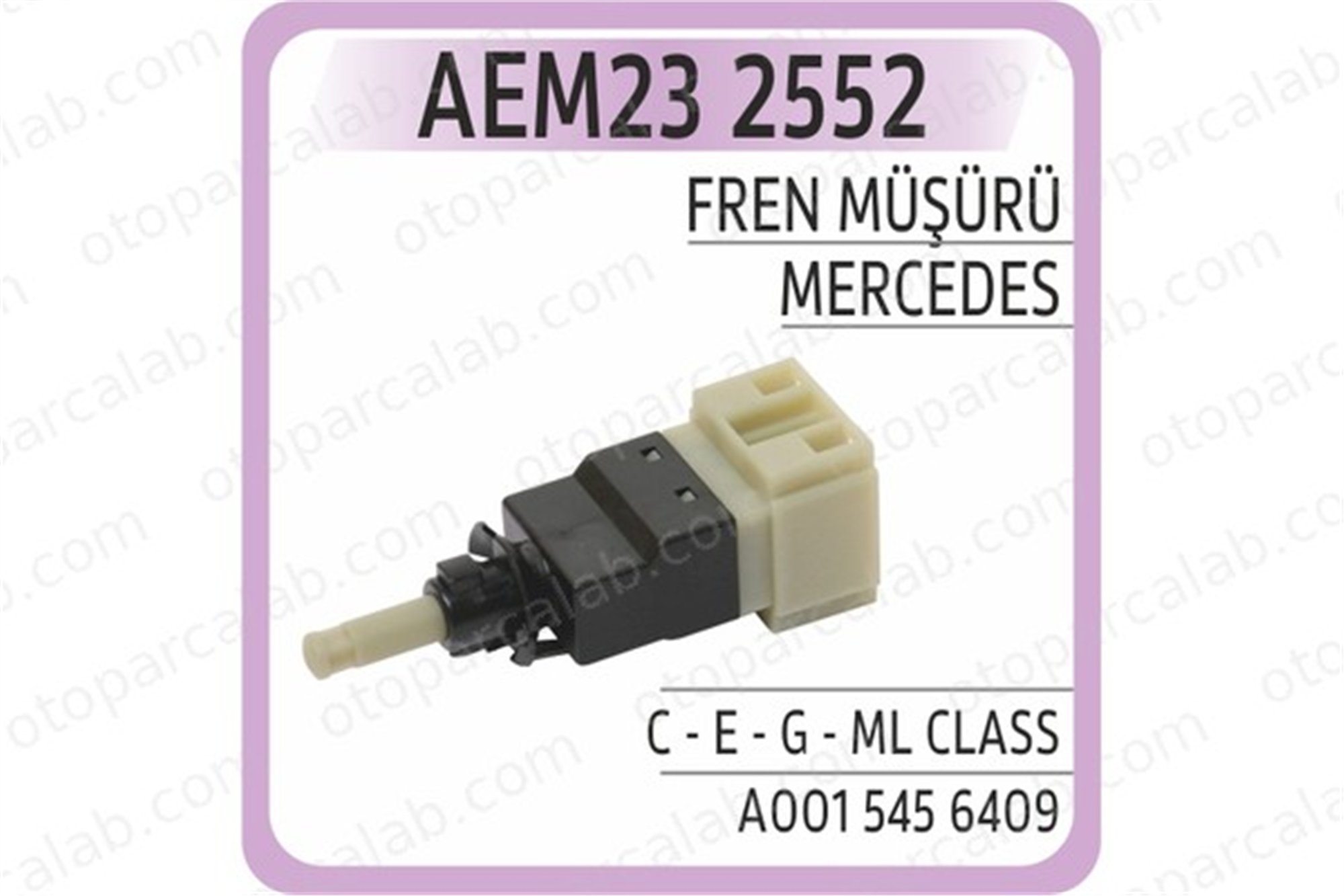 AEM 2552 Fren Müşürü MERCEDES-BENZ G-SERISI S-SERISI A0015456409 15452109