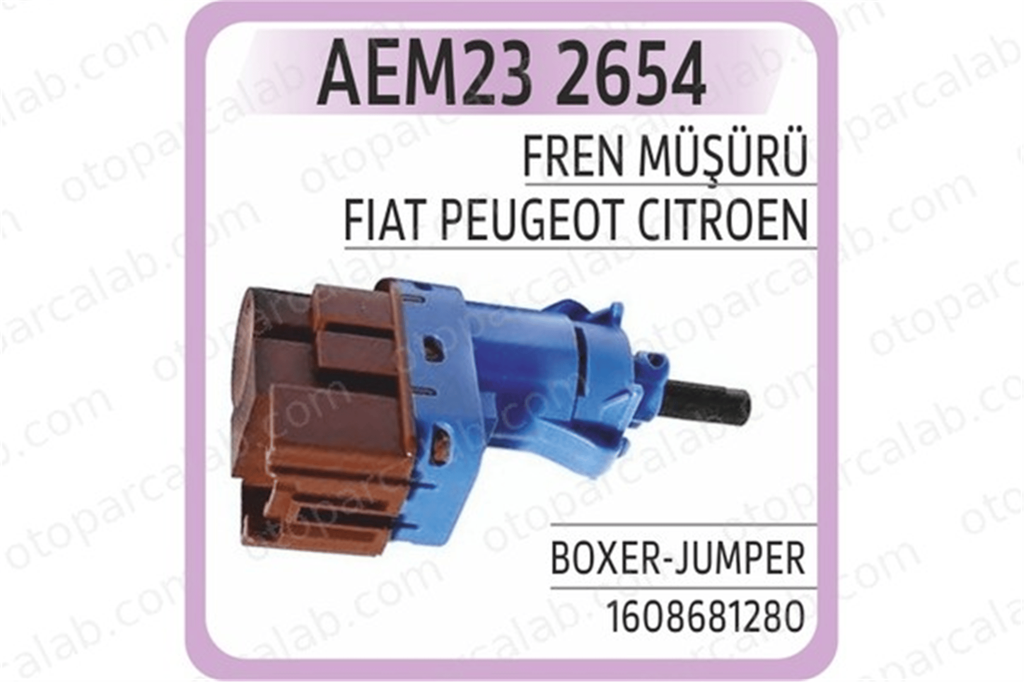 AEM 2654 Fren Müşürü IVECO DAILY IV Platform şasi DAILY IV Panelvan/Van 1608681280 7E5T9G854