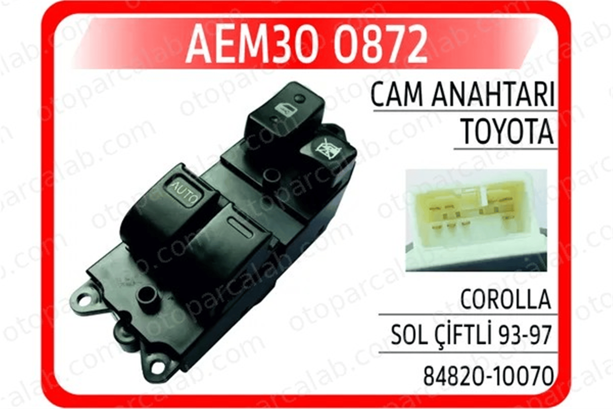 AEM 30 0872 Cam Açma Düğmesi Ön Sol TOYOTA PASEO Cabrio RAV 4 I 8482010070