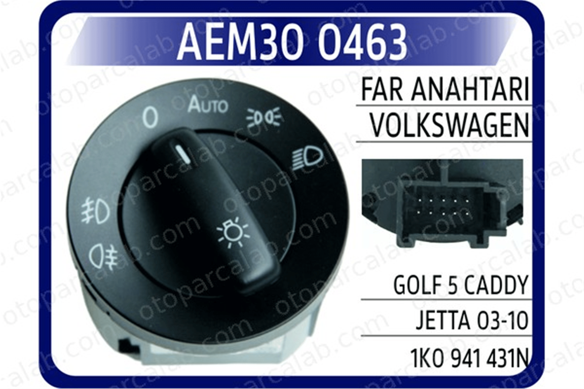 AEM 300463 Far Anahtarı VW GOLF V PASSAT B6 1K0941431NREH 1K0941431AREH