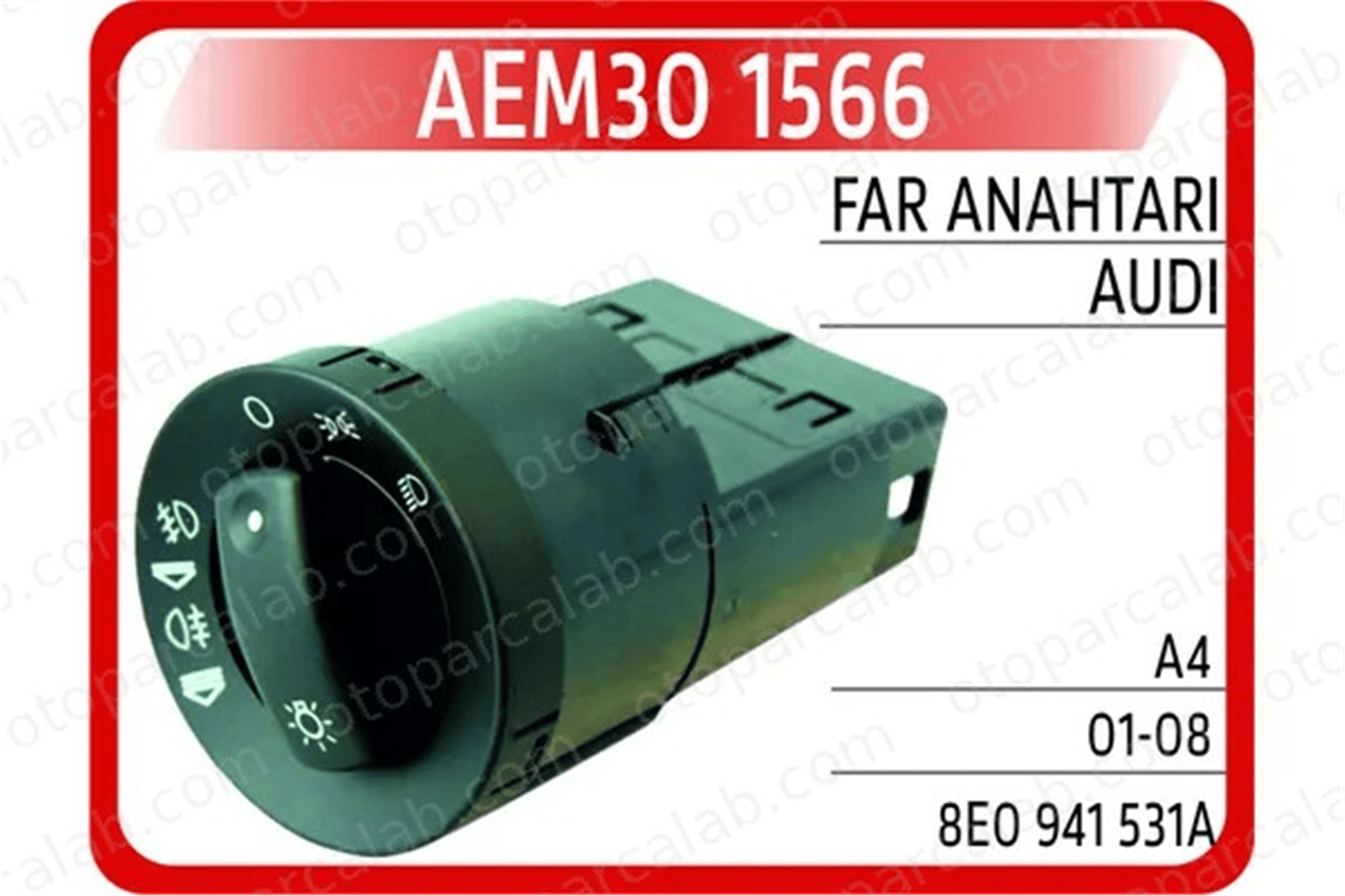AEM 301566 Far Anahtarı AUDI A4 B7 A4 B7 Avant 8E0941531A 8E0941531