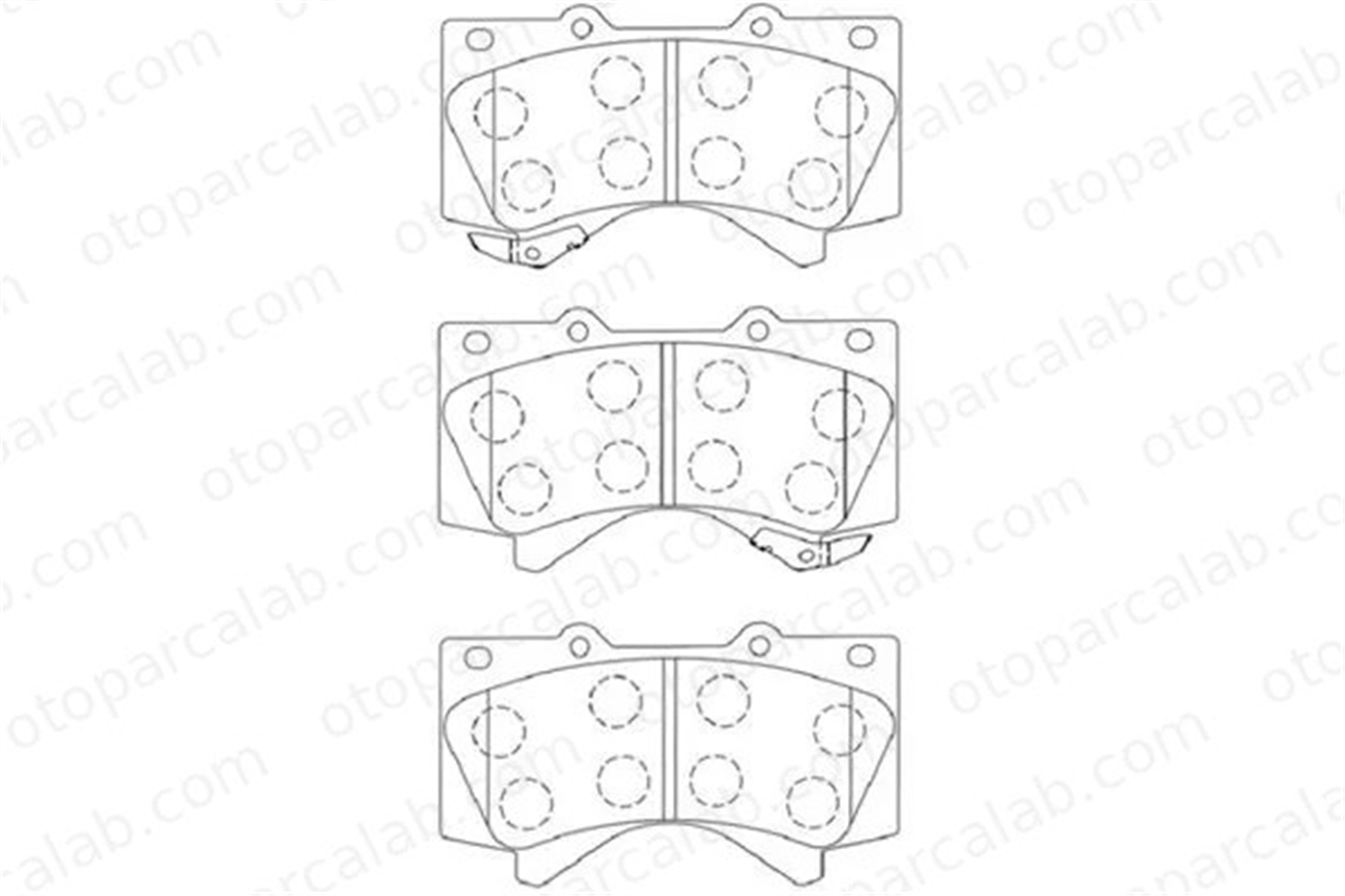AISIN A1N156 Fren Disk Balata Ön TOYOTA LAND CRUISER 200 LAND CRUISER PRADO A1N156 44650C020