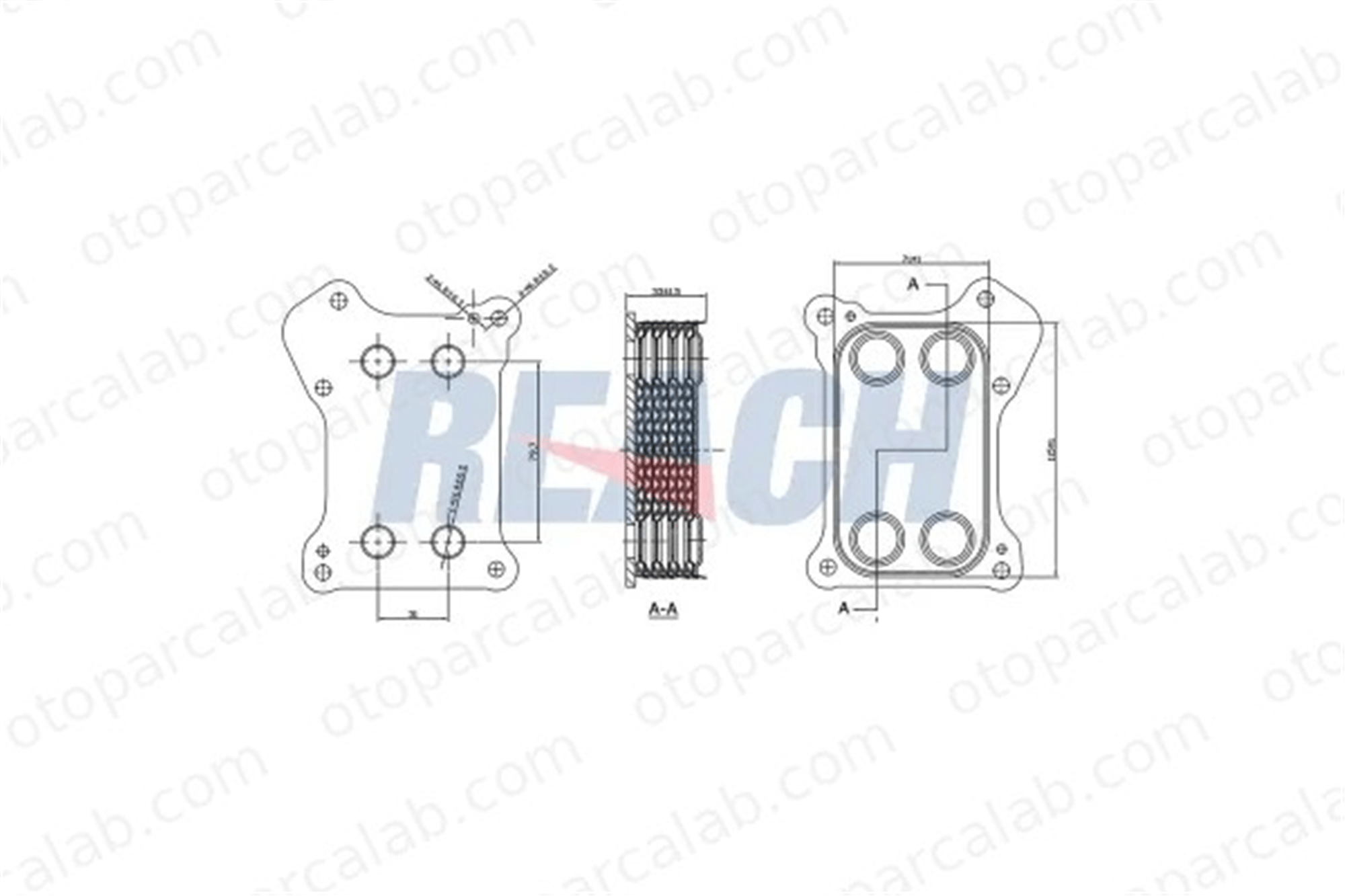 AKD OP146101 Motor Yağ Soğutucu FIAT DOBLO Cargo DOBLO Minibüs/Otobüs 5650355 55183548