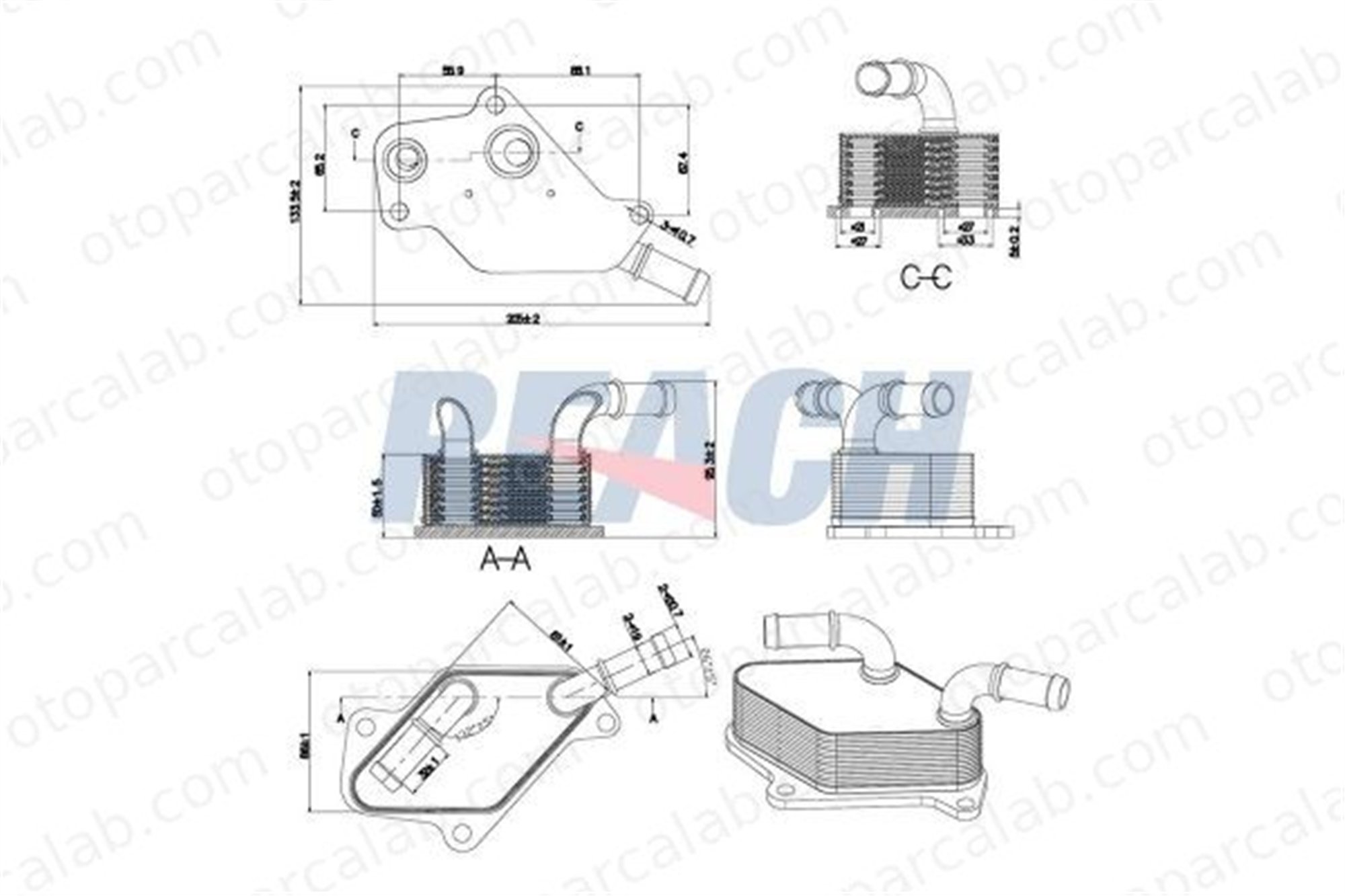 AKD OP146113 Motor Yağ Soğutucu OPEL INSIGNIA A Sedan SAAB 9-5 650065 12601390