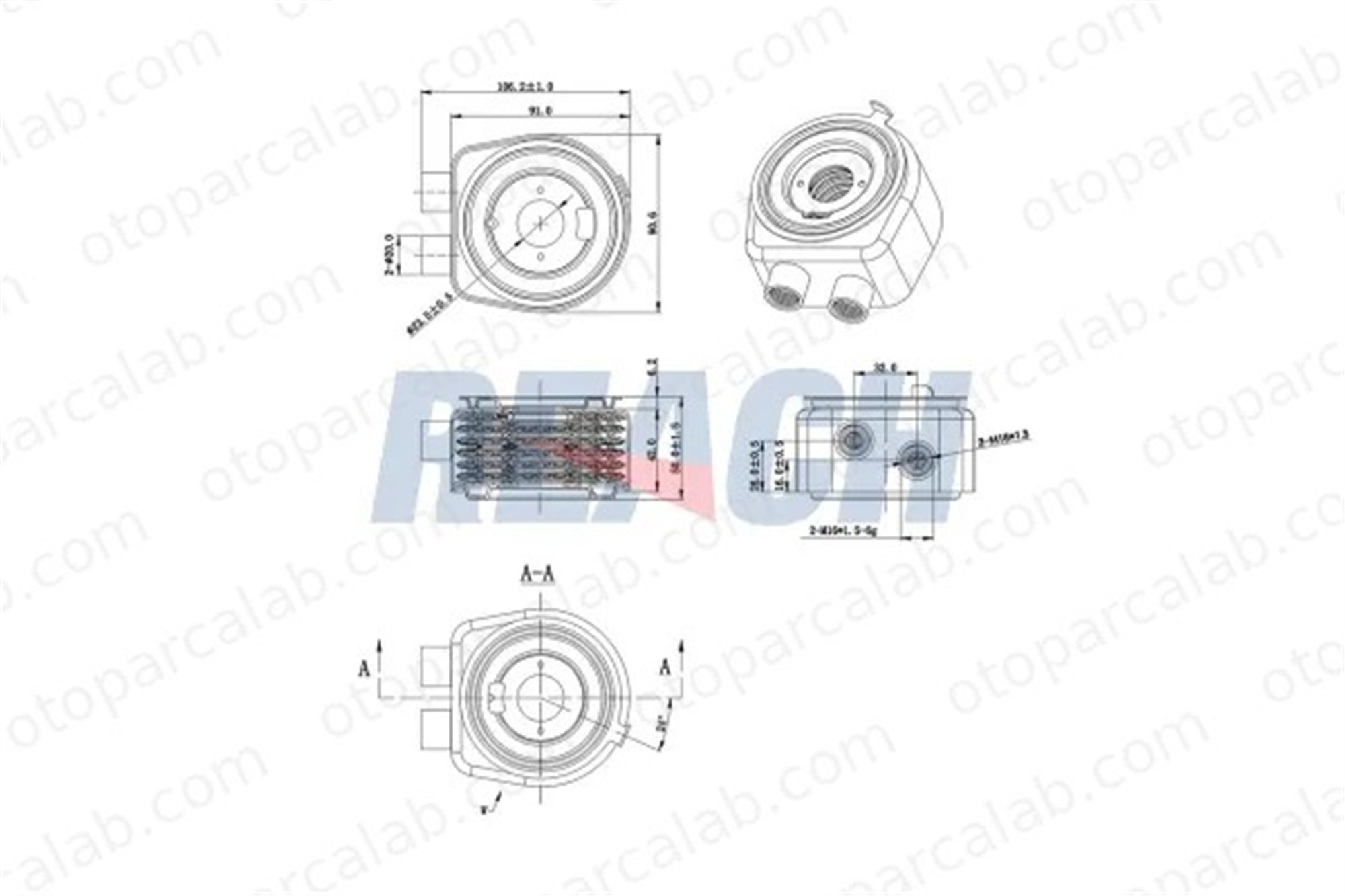 AKD OP146130 Motor Yağ Soğutucu OPEL INSIGNIA A INSIGNIA A Sedan 650187 12627034