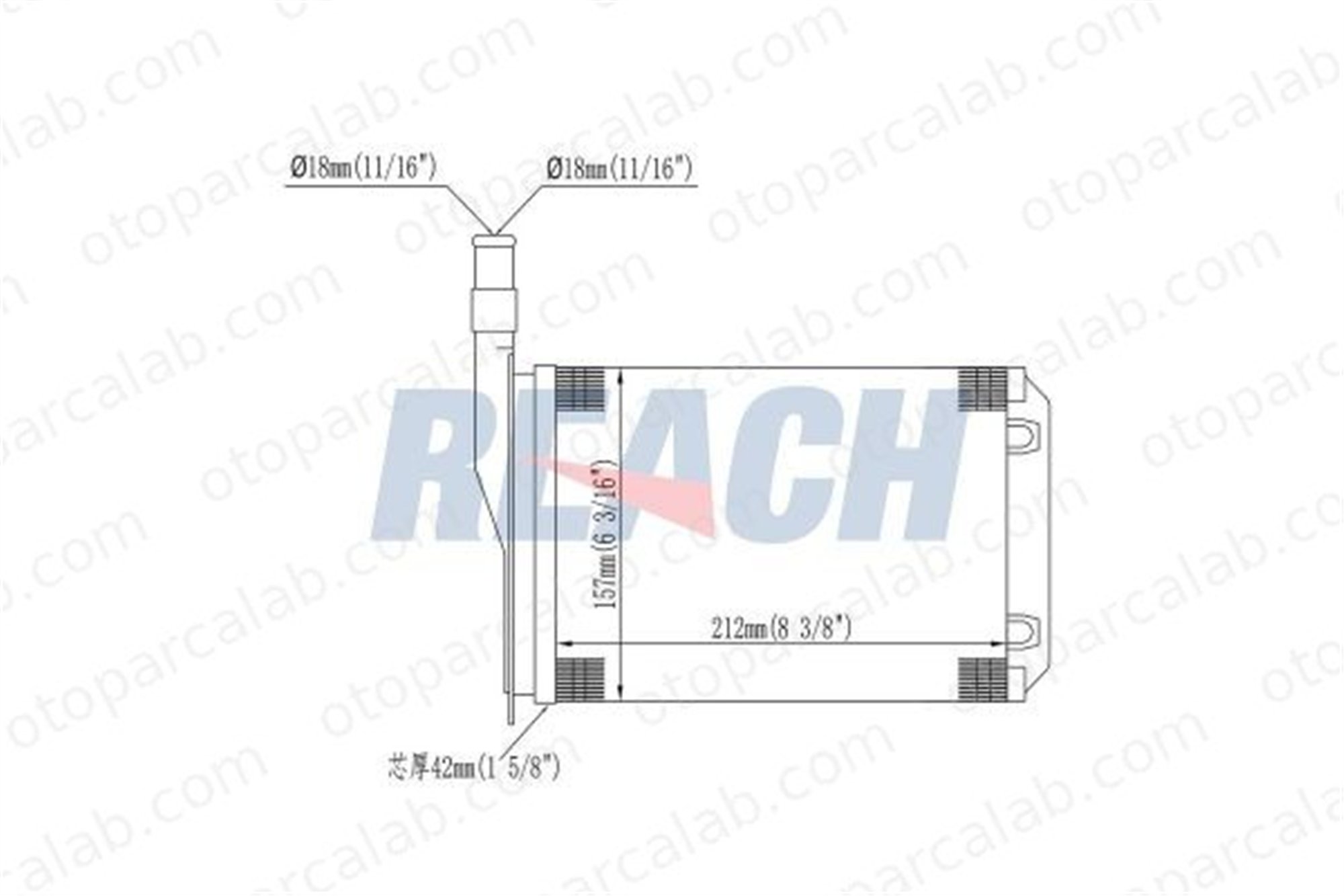 AKD RN178101 Kalorifer Radyatörü RENAULT SUPER 5 RAPID Kasa/büyük limuzin 7701027078 7702189173