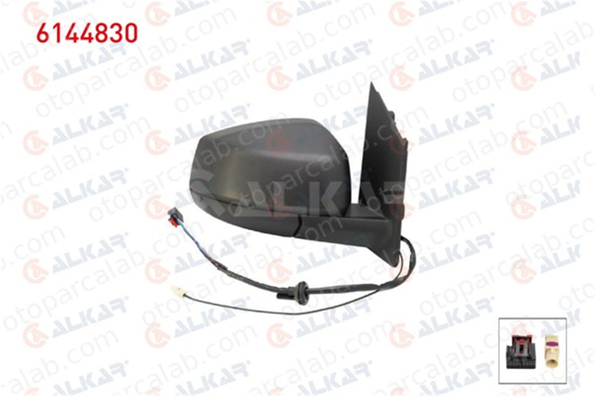ALKAR 6144830 Dikiz Aynası Dış Sağ VW CADDY V Kasa/büyük limuzin 2556364 2556368