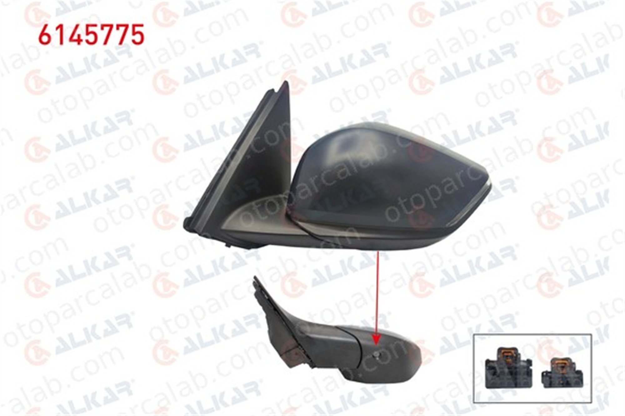 ALKAR 6145775 Dikiz Aynası Dış Sol CITROËN C4 X C4 III 98351914XT 98351916XT