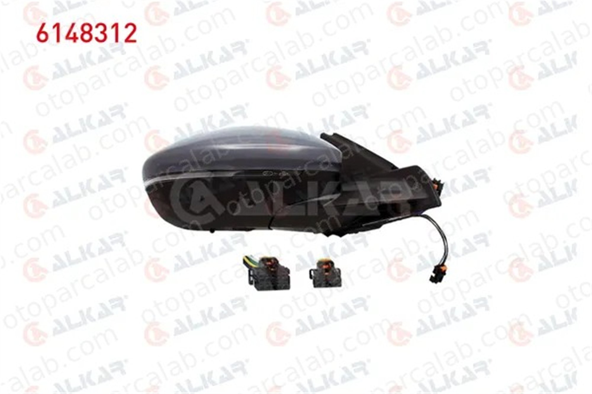 ALKAR 6148312 Dikiz Aynası Dış Sağ PEUGEOT 208 II OPEL CORSA F 98260176XT 98260233XT